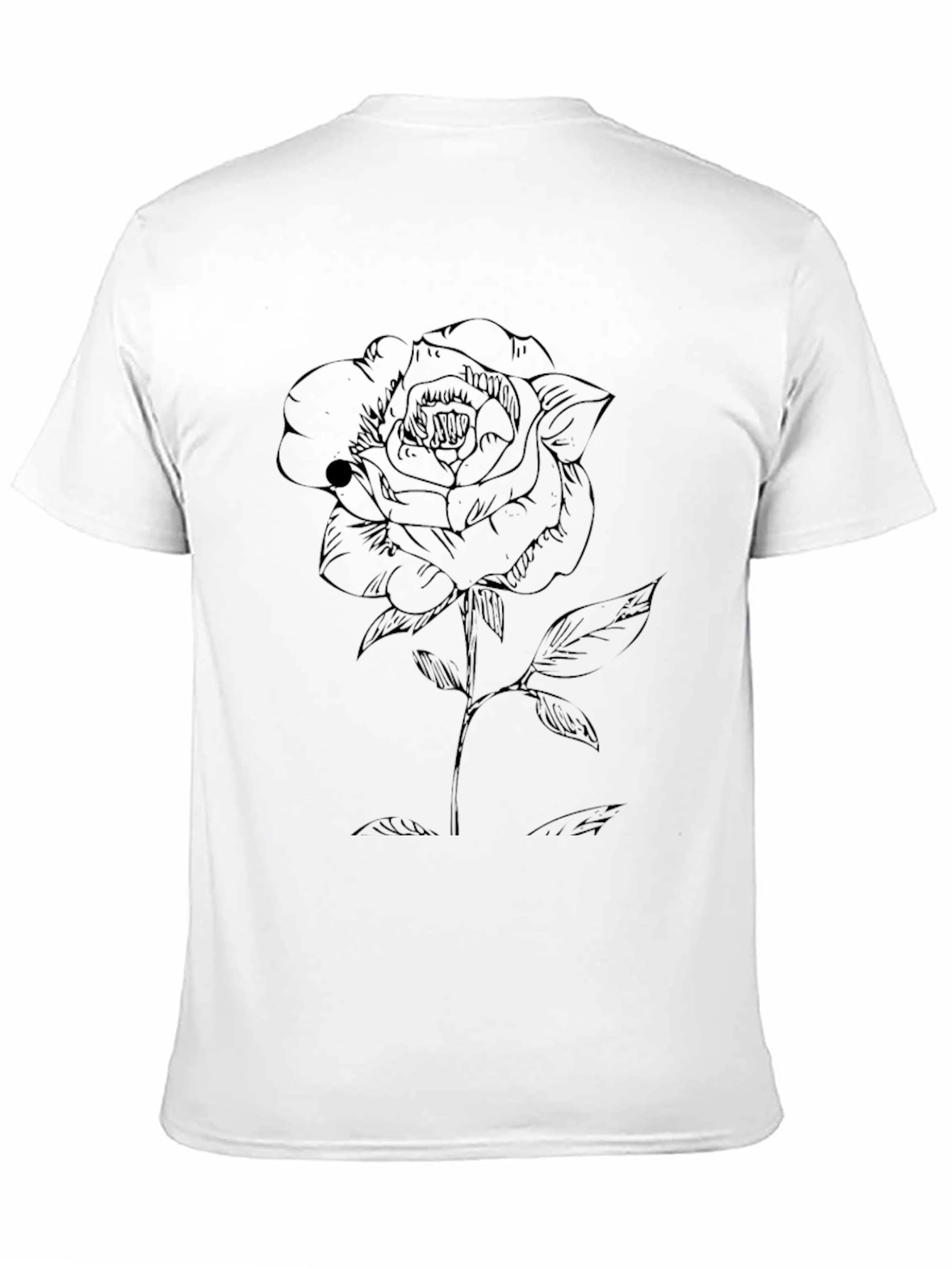 Black Rose Graphic Tee - Stylish Casual Wear