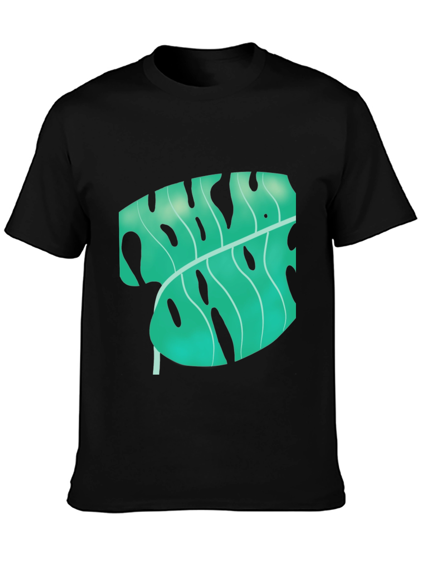 Tropical Monstera Leaf Graphic Tee