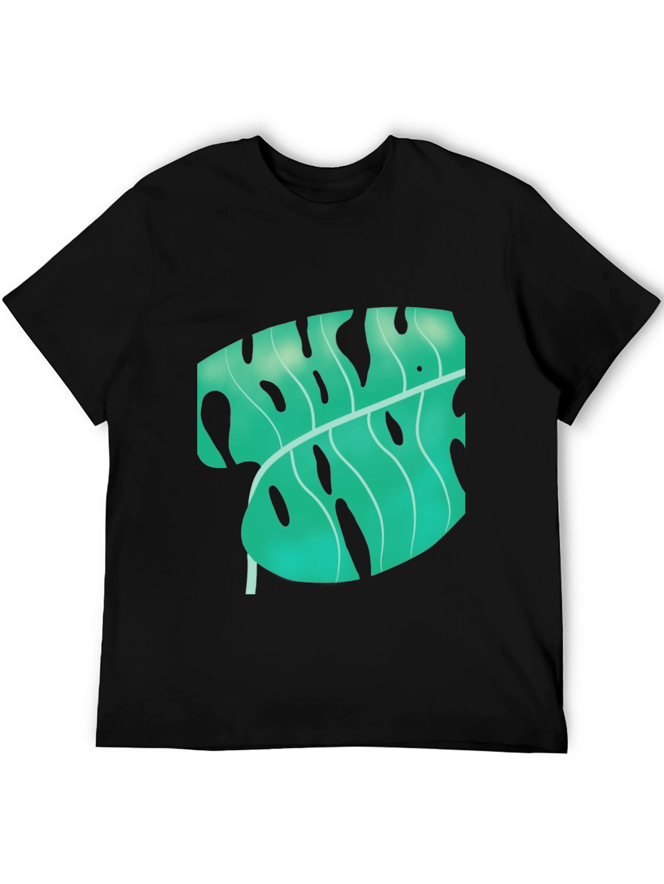 Tropical Monstera Leaf Graphic Tee