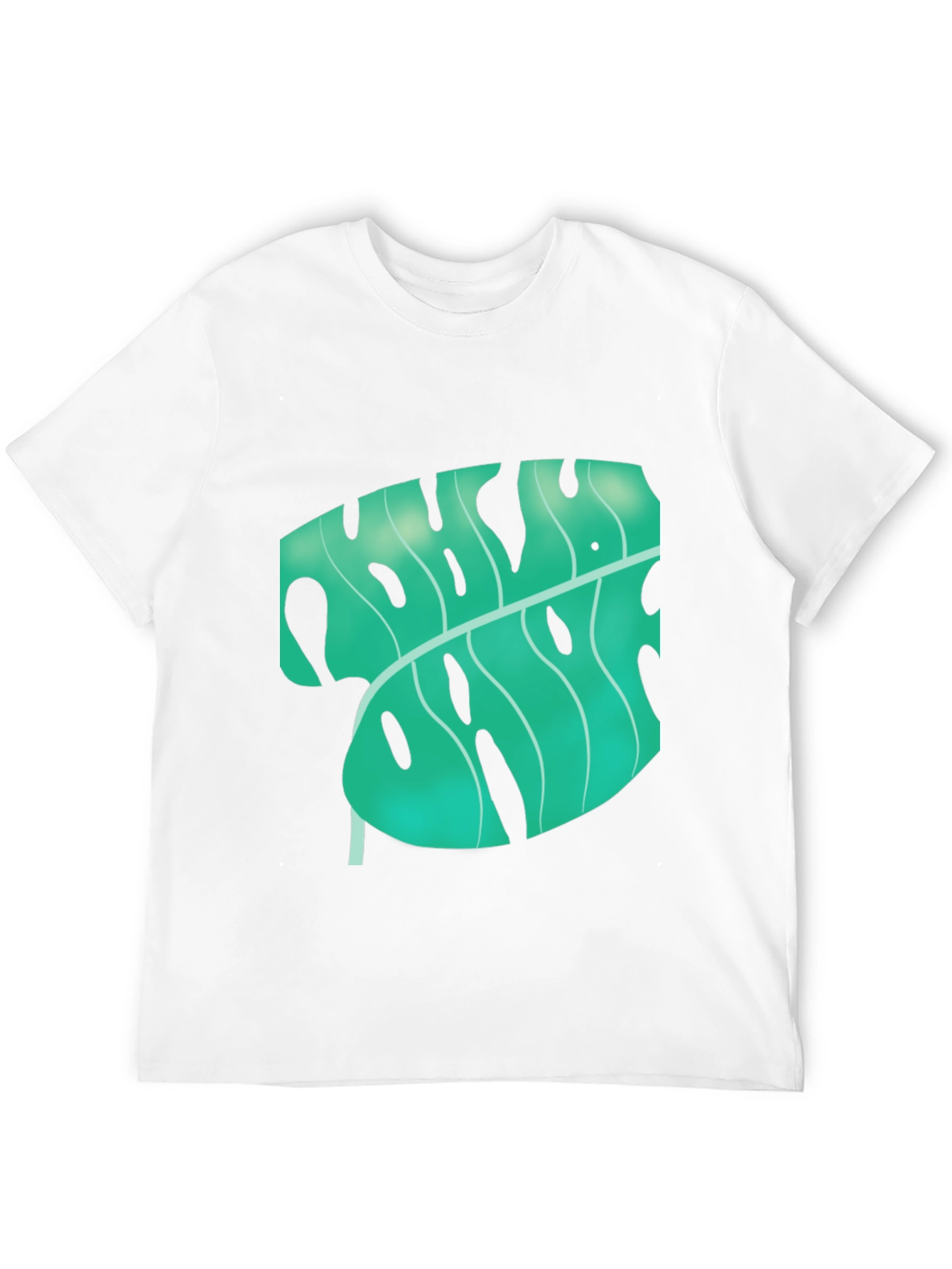 Tropical Monstera Leaf Graphic Tee