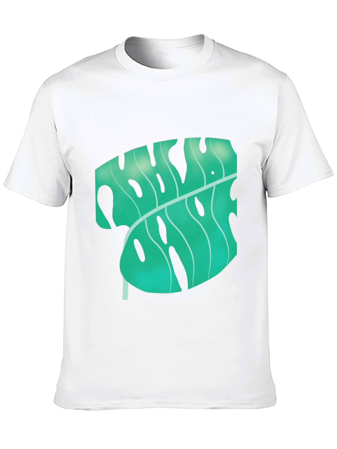 Tropical Monstera Leaf Graphic Tee