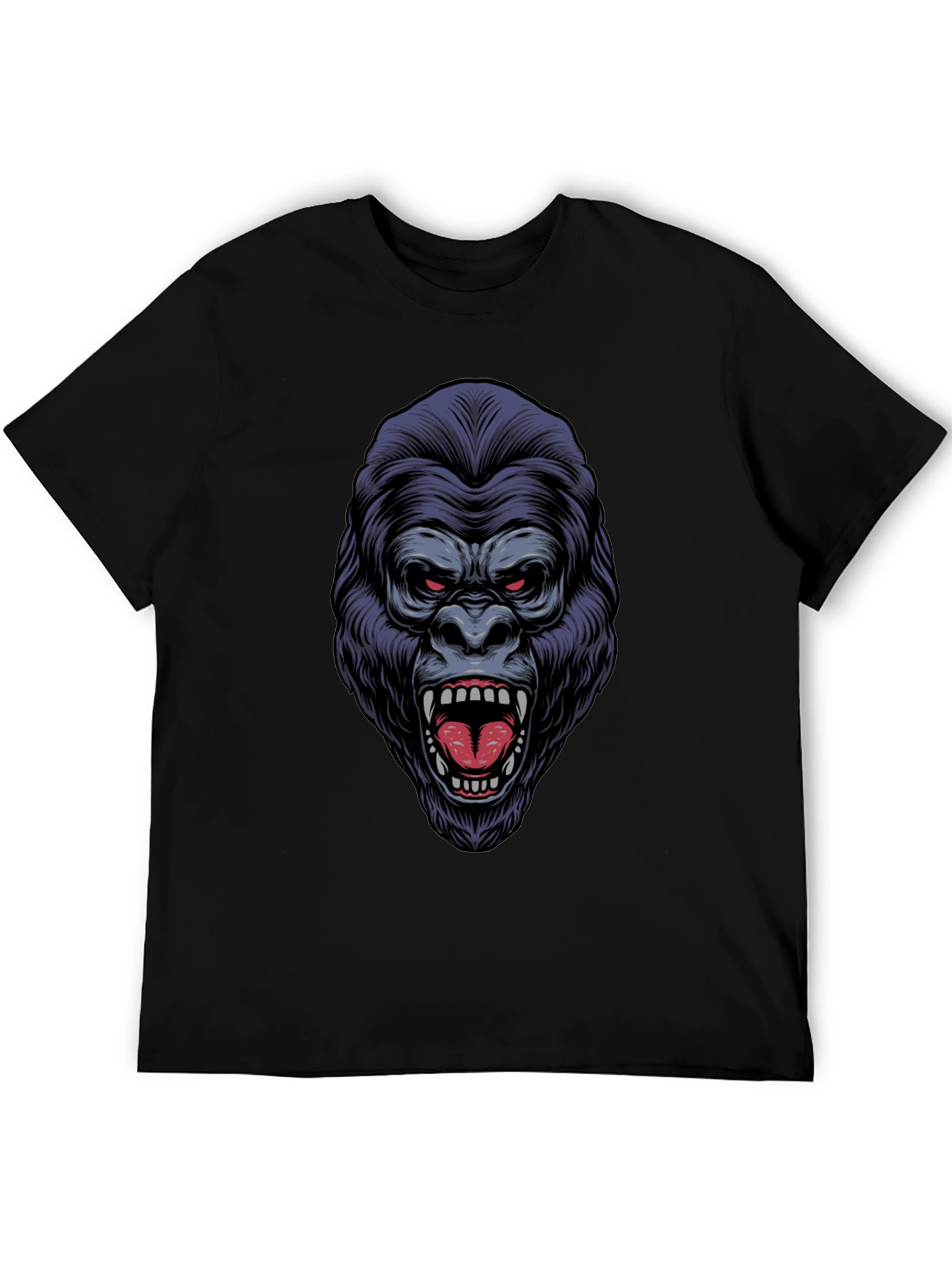 Fierce Gorilla Graphic T-Shirt - Bold Animal Print
