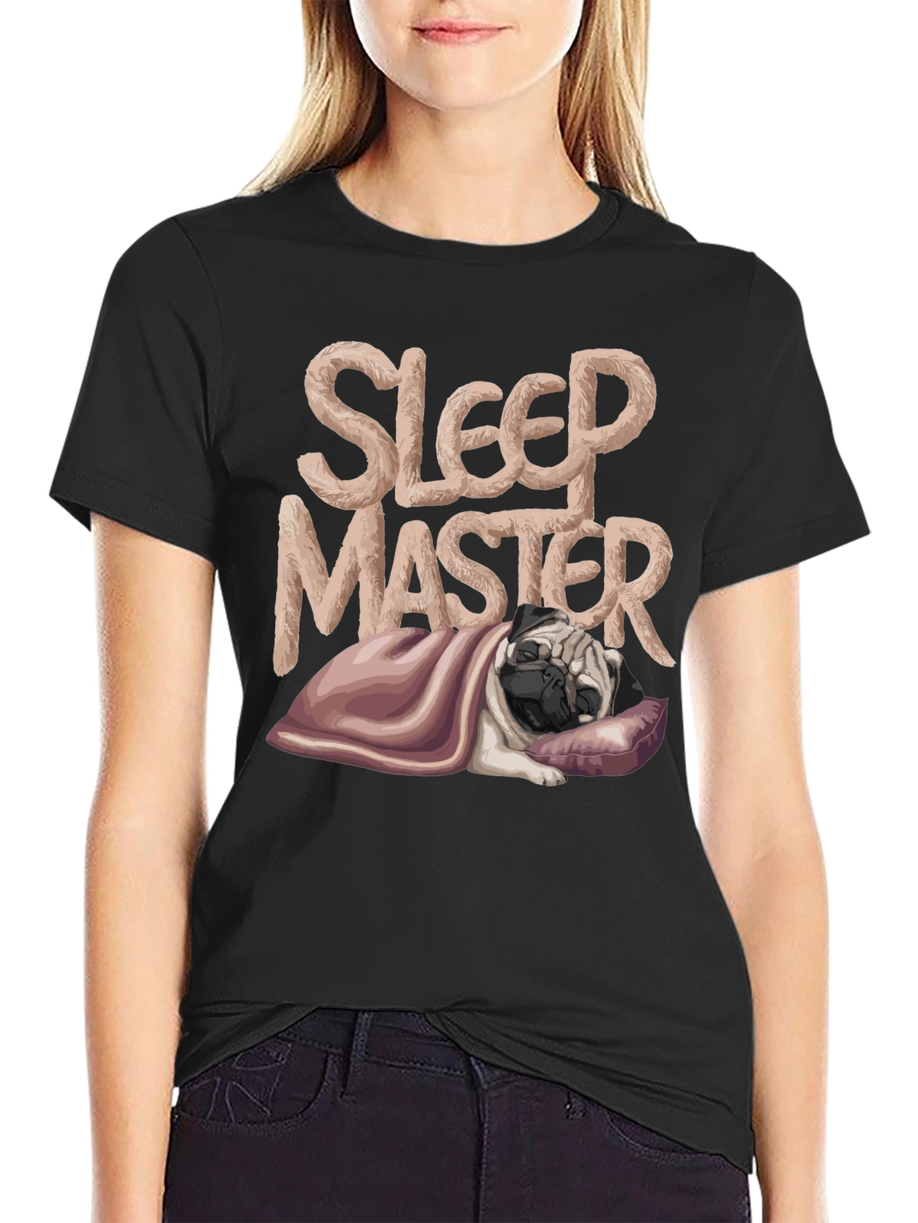 Sleep Master Pug T-Shirt - Comfy and Stylish
