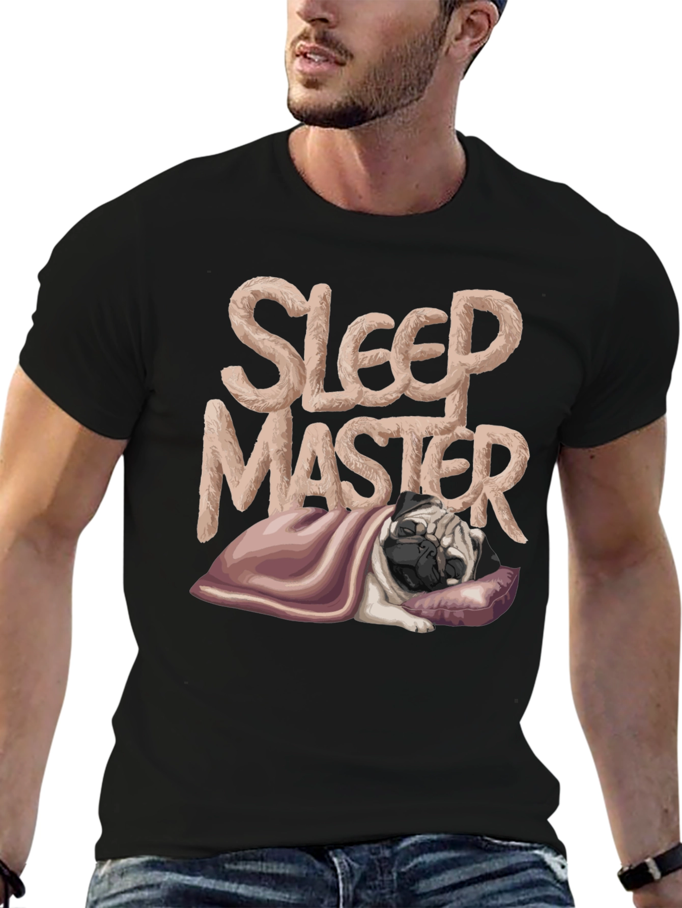 Sleep Master Pug T-Shirt - Comfy and Stylish