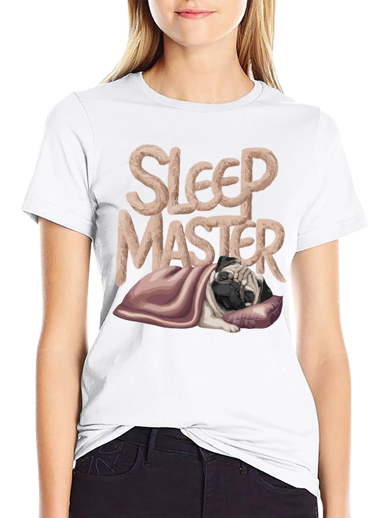 Sleep Master Pug T-Shirt - Comfy and Stylish