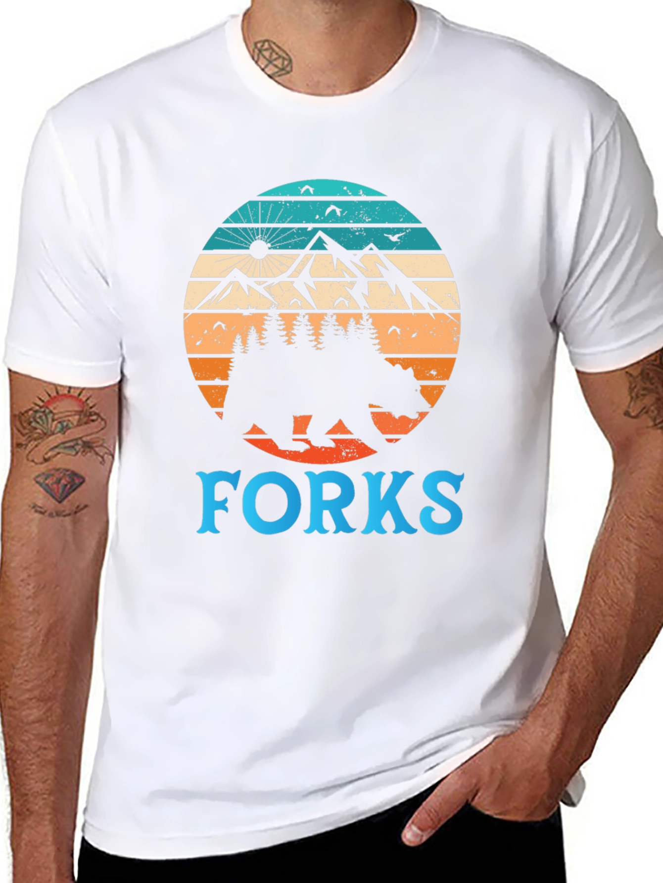 Forks Bear Mountain T-Shirt Graphic Tee