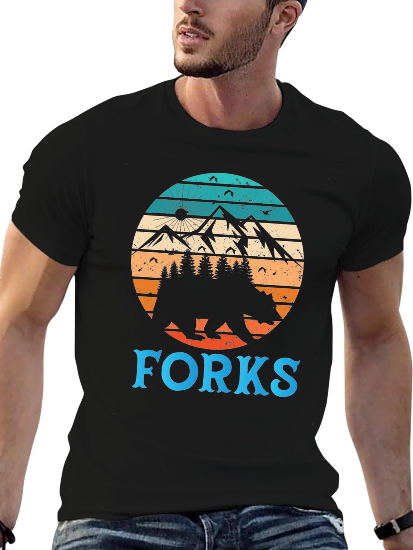 Forks Bear Mountain T-Shirt Graphic Tee