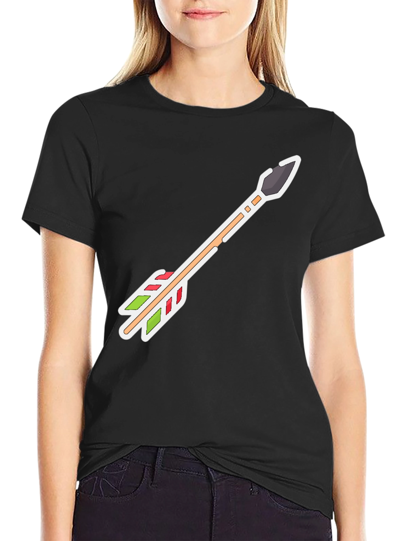 Arrow Graphic Tee - Casual Style Unique Design