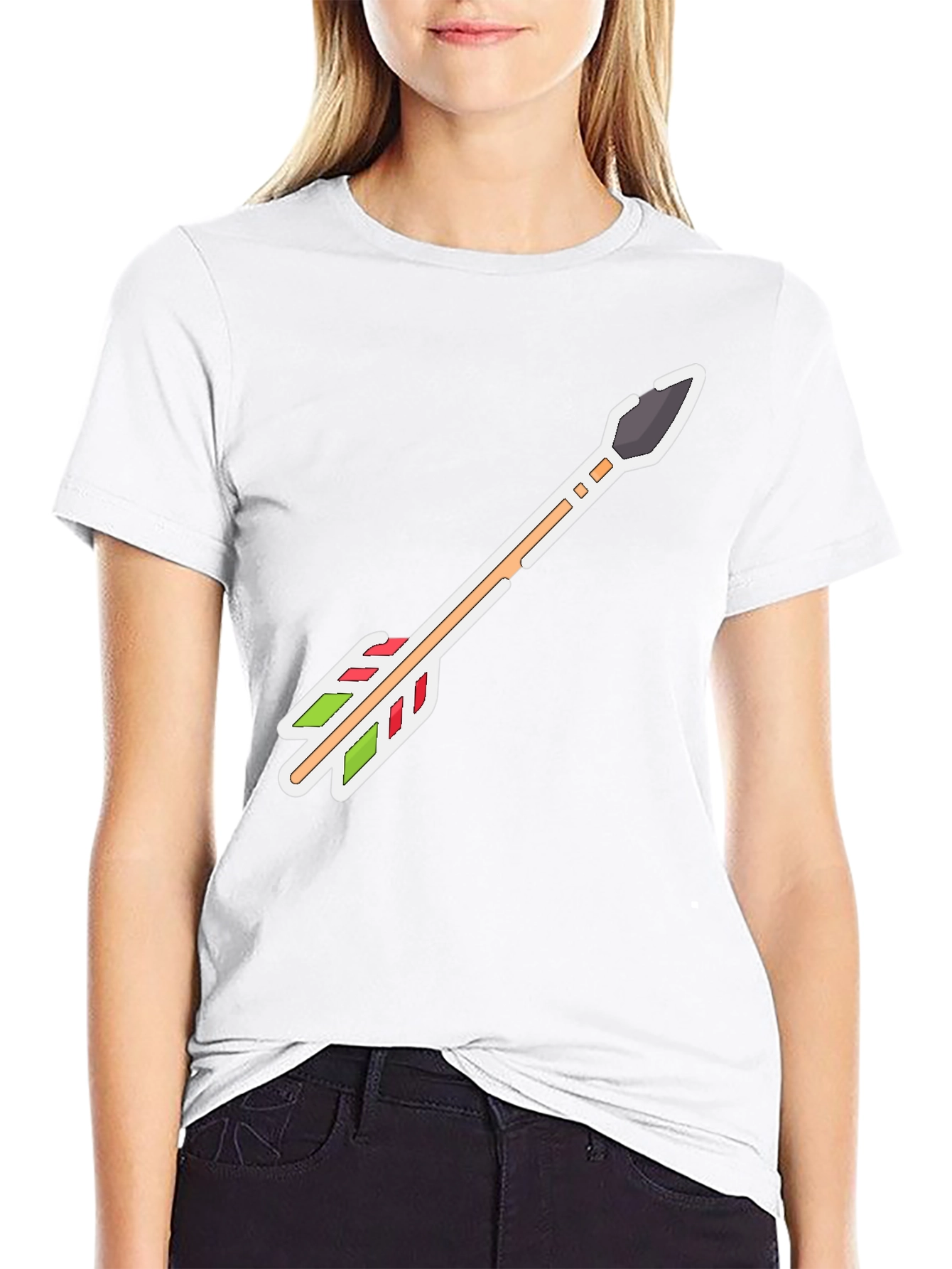 Arrow Graphic Tee - Casual Style Unique Design