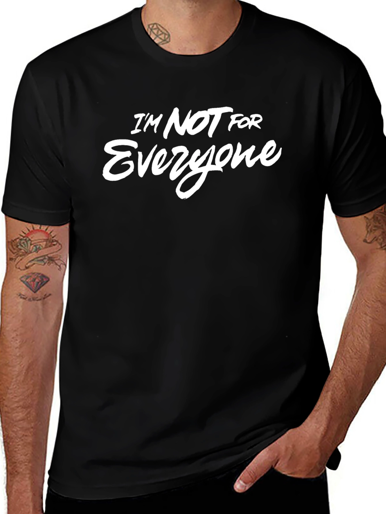 Im Not For Everyone Graphic Tee - Black