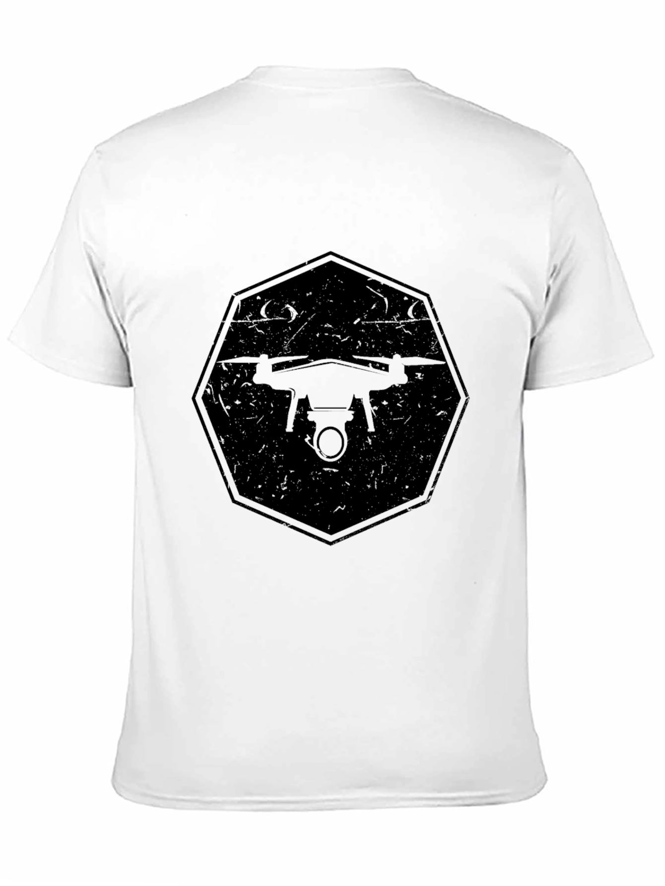 Drone Graphic T-Shirt - Black