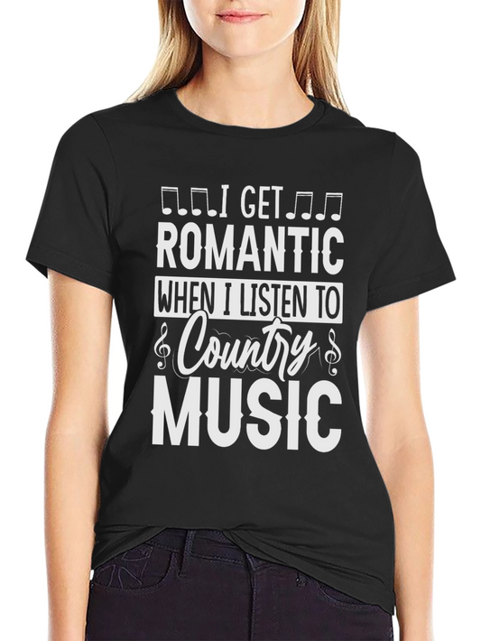 Romantic Country Music Graphic T-Shirt