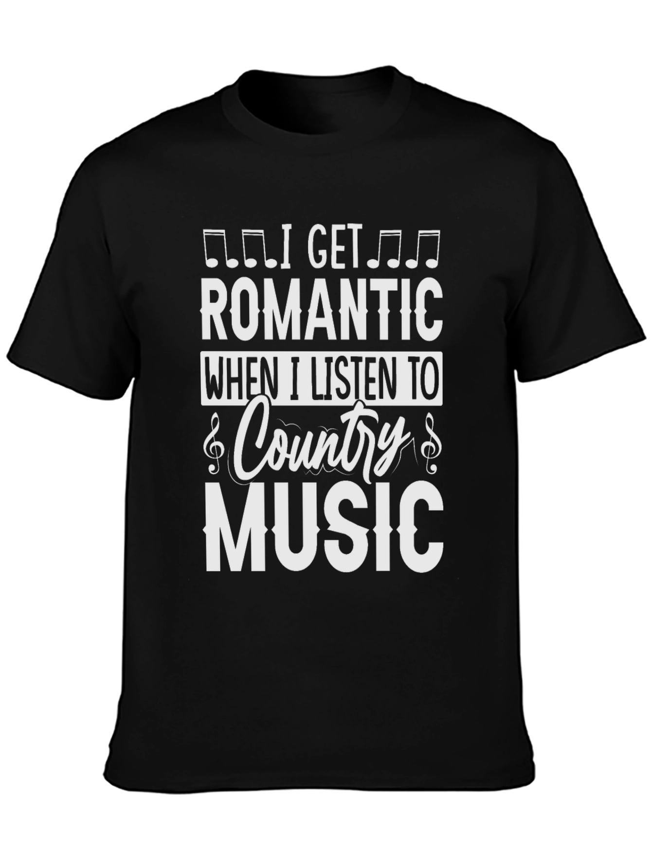 Romantic Country Music Graphic T-Shirt