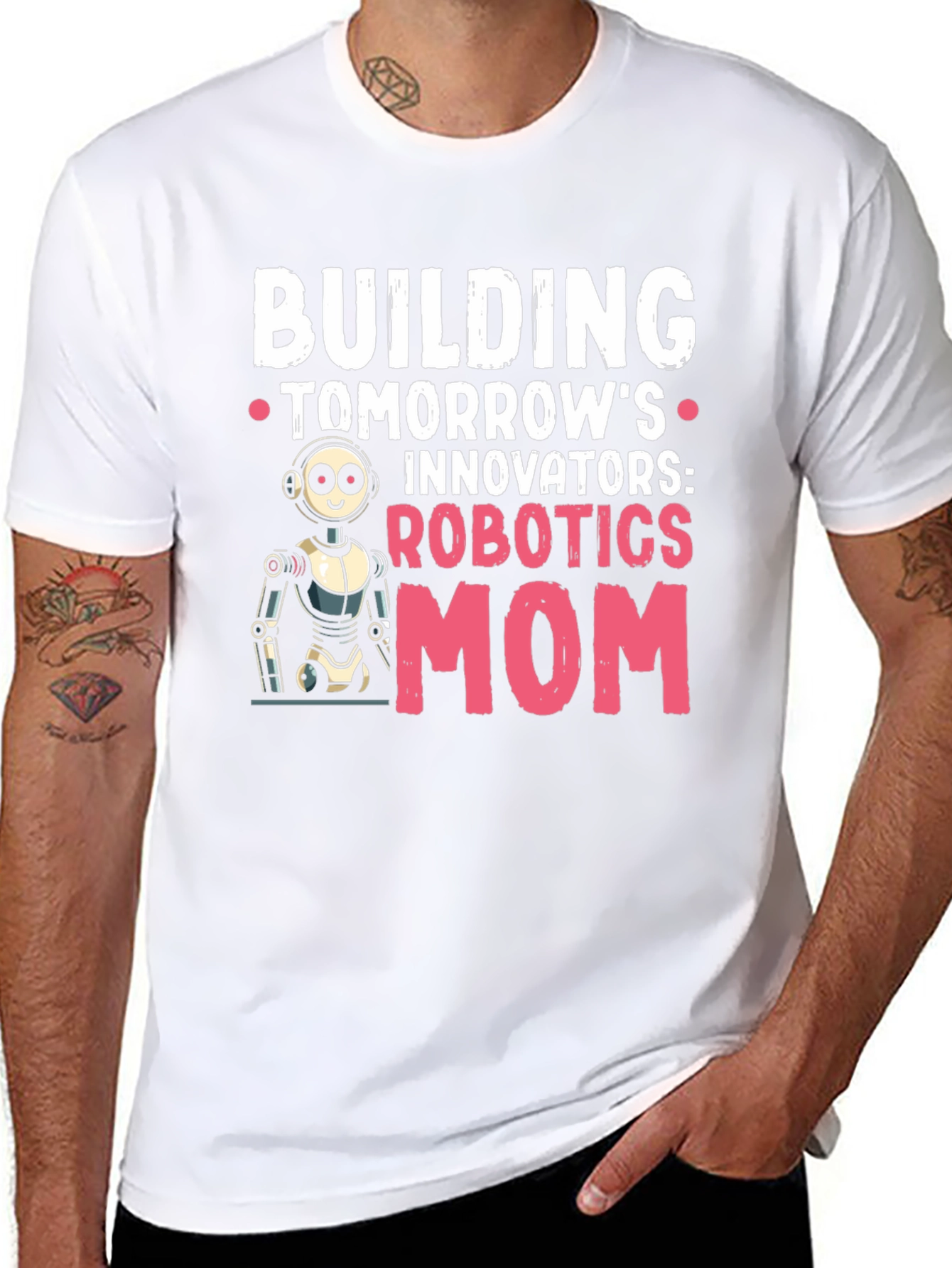 Robotics Mom T-Shirt - Building Tomorrows Innovators