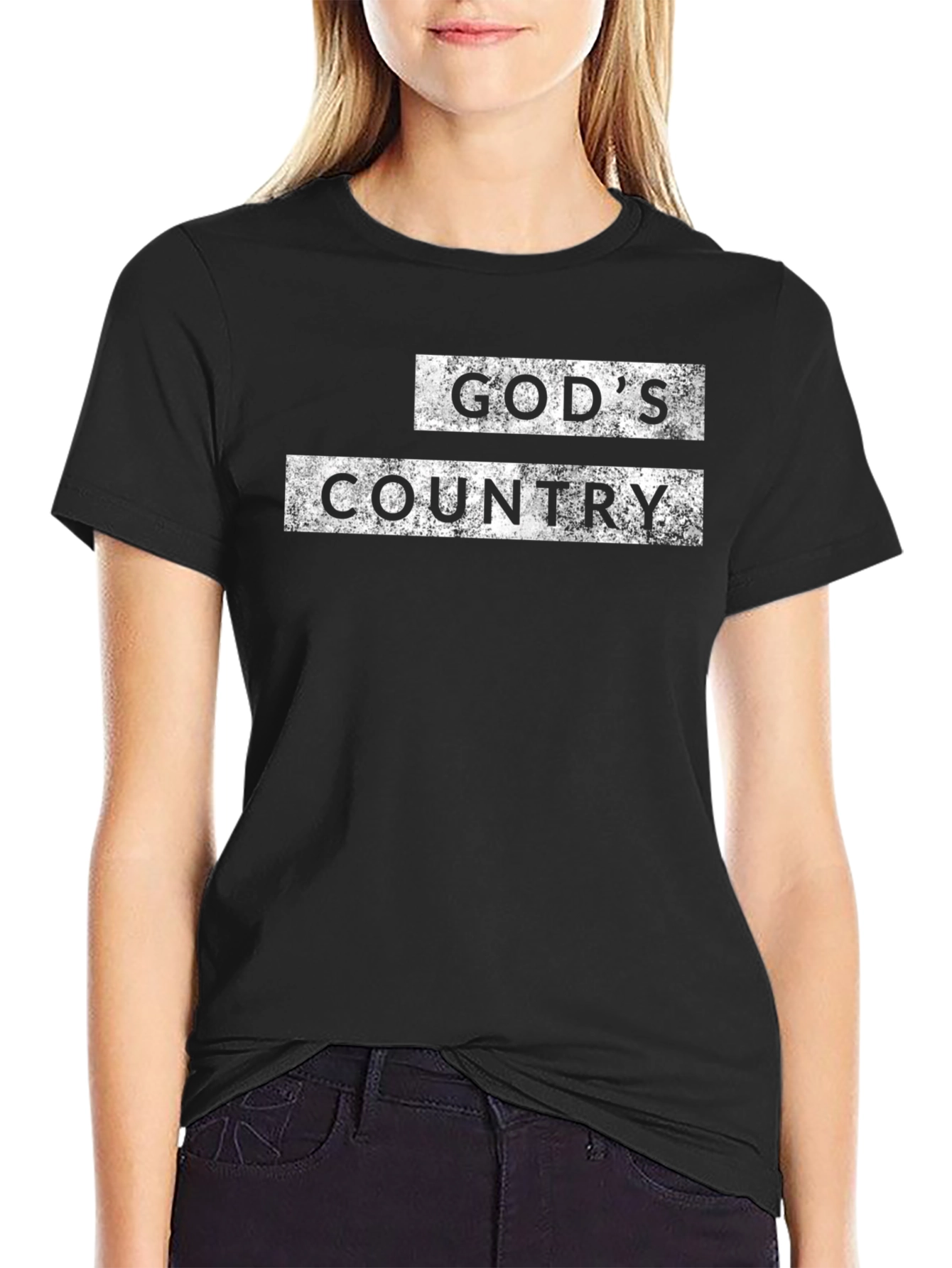 Gods Country Graphic T-Shirt Black