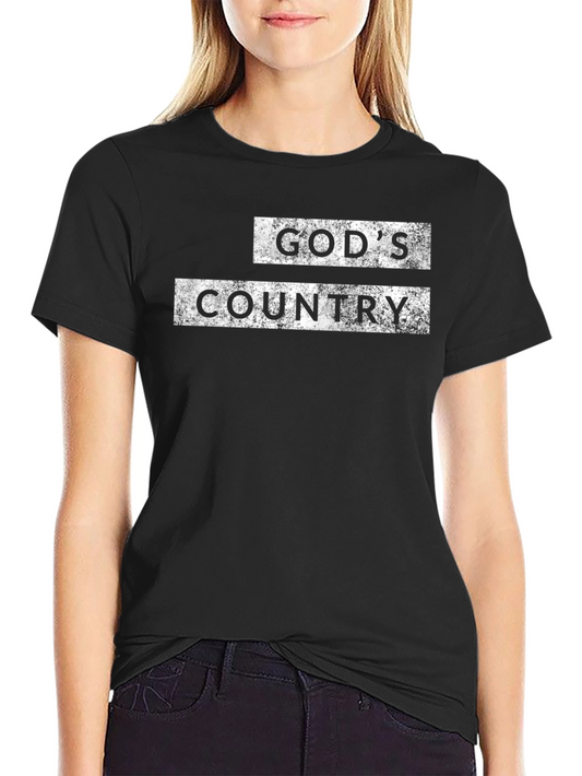 Gods Country Graphic T-Shirt Black