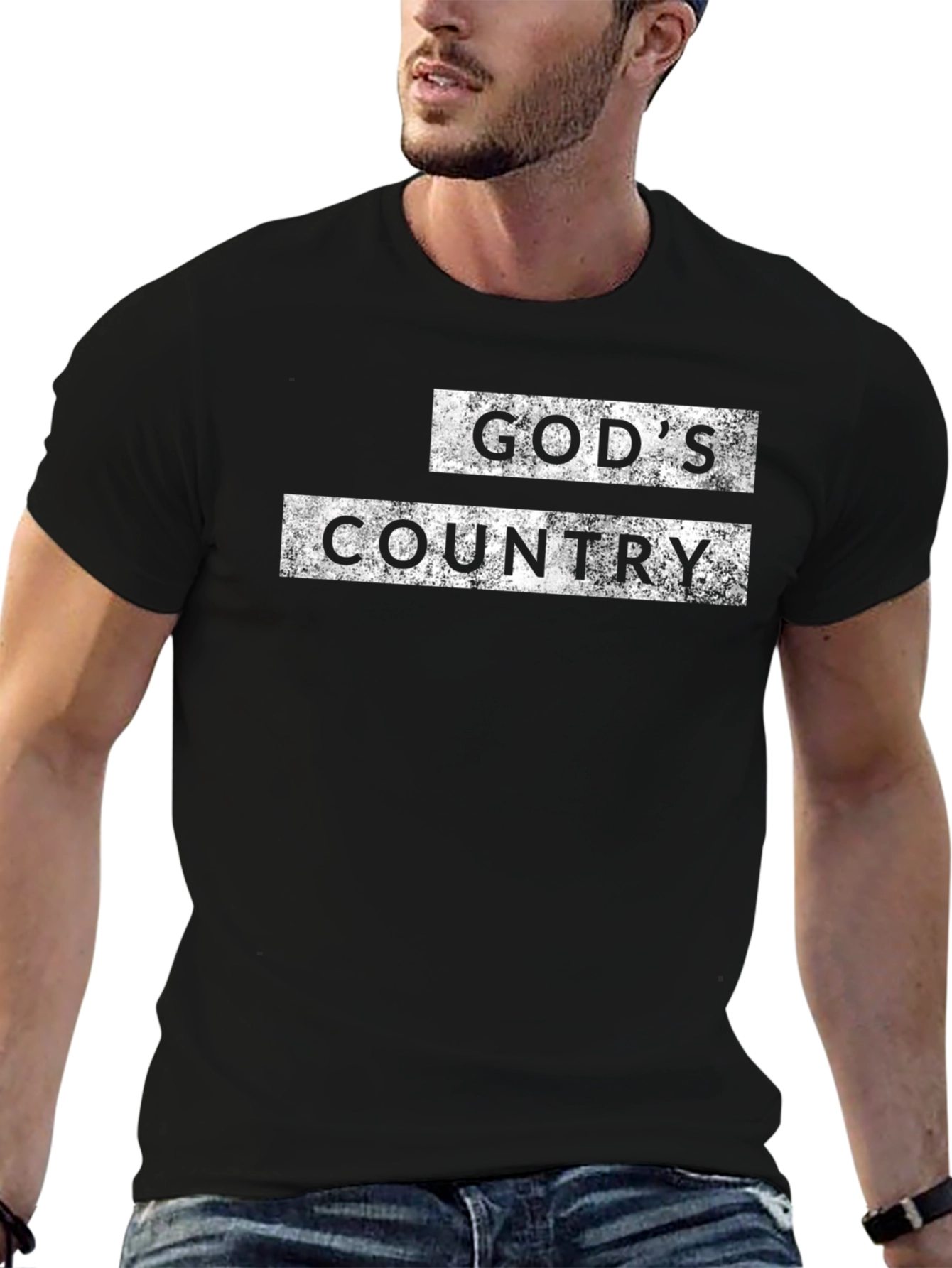 Gods Country Graphic T-Shirt Black