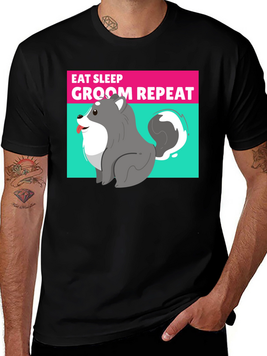 Eat Sleep Groom Repeat T-Shirt