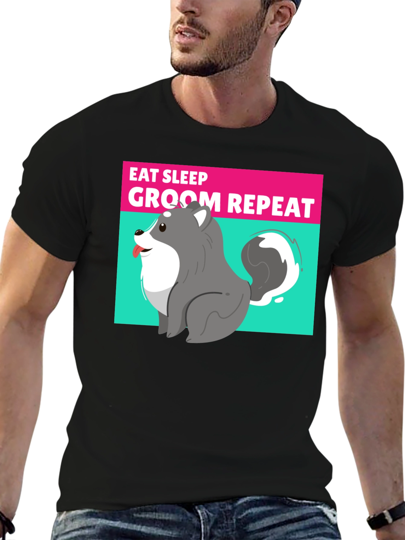 Eat Sleep Groom Repeat T-Shirt
