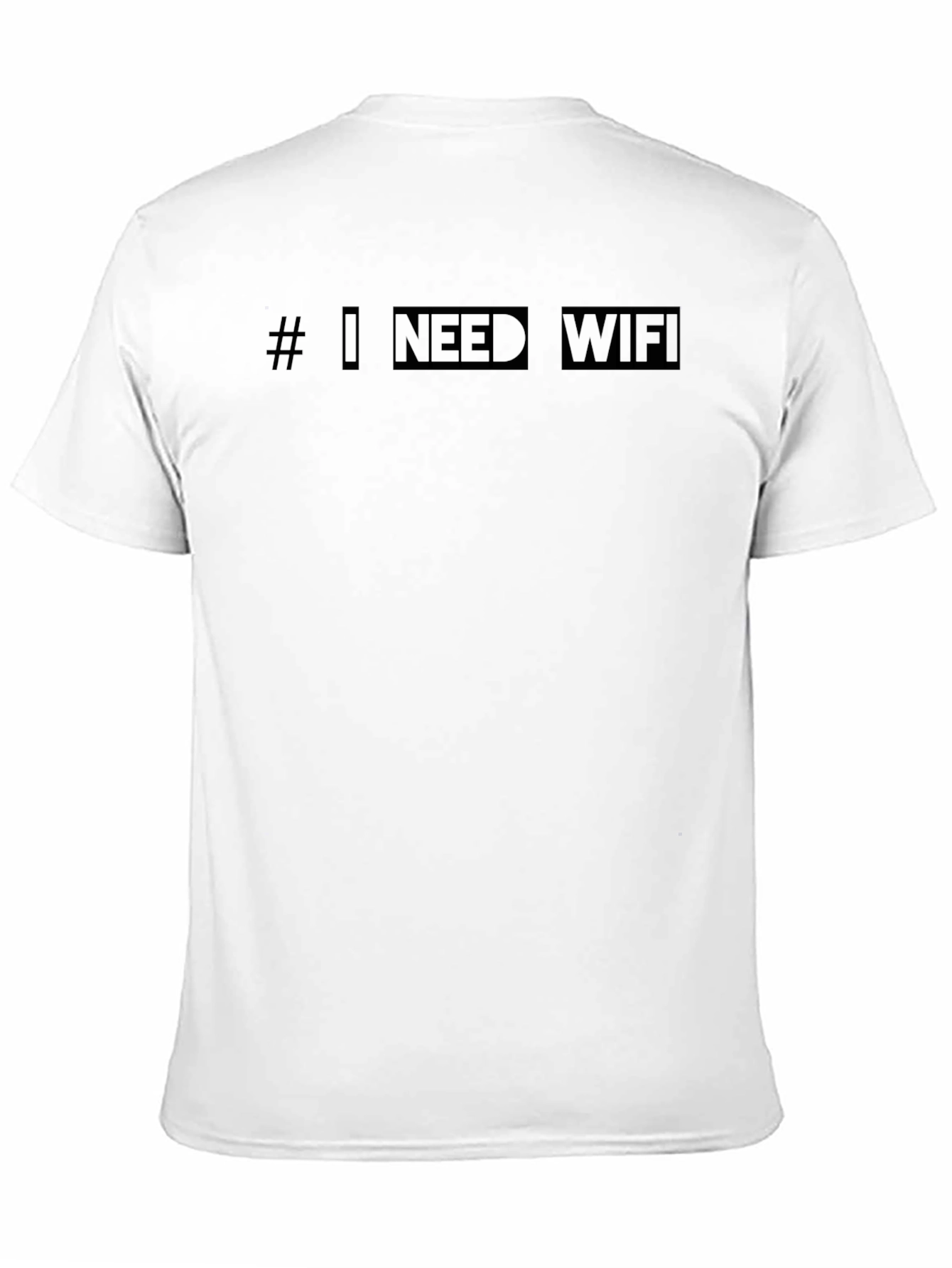 I Need WiFi Black T-Shirt - Modern Style