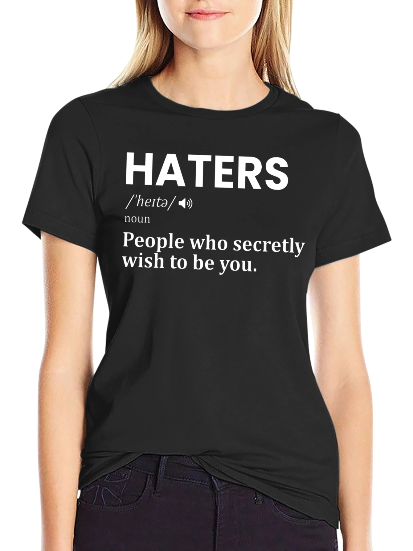Haters Definition Graphic T-Shirt - Short Sleeve