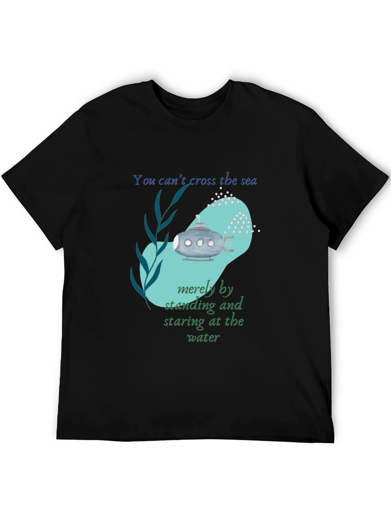 Inspirational Submarine Tee - Cross the Sea Design
