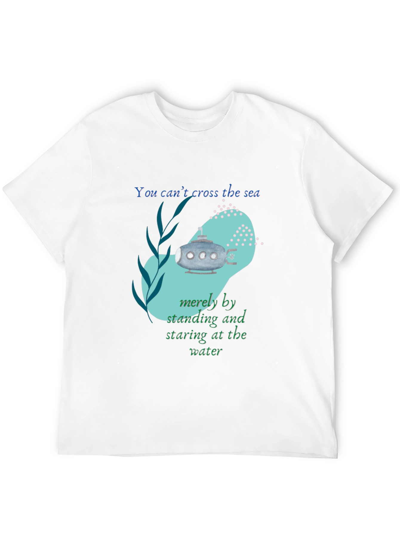 Inspirational Submarine Tee - Cross the Sea Design