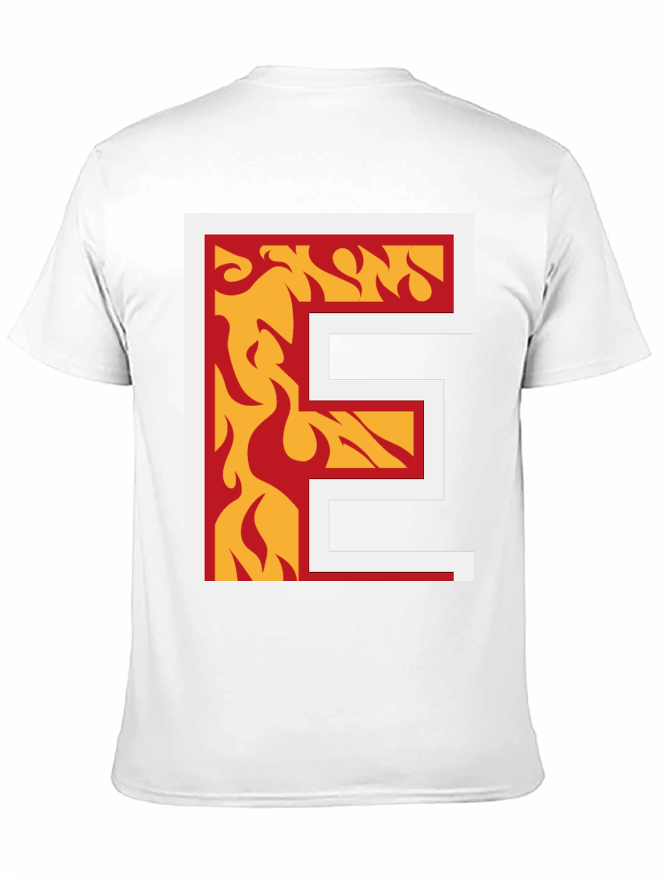 Fiery Letter E Graphic Tee