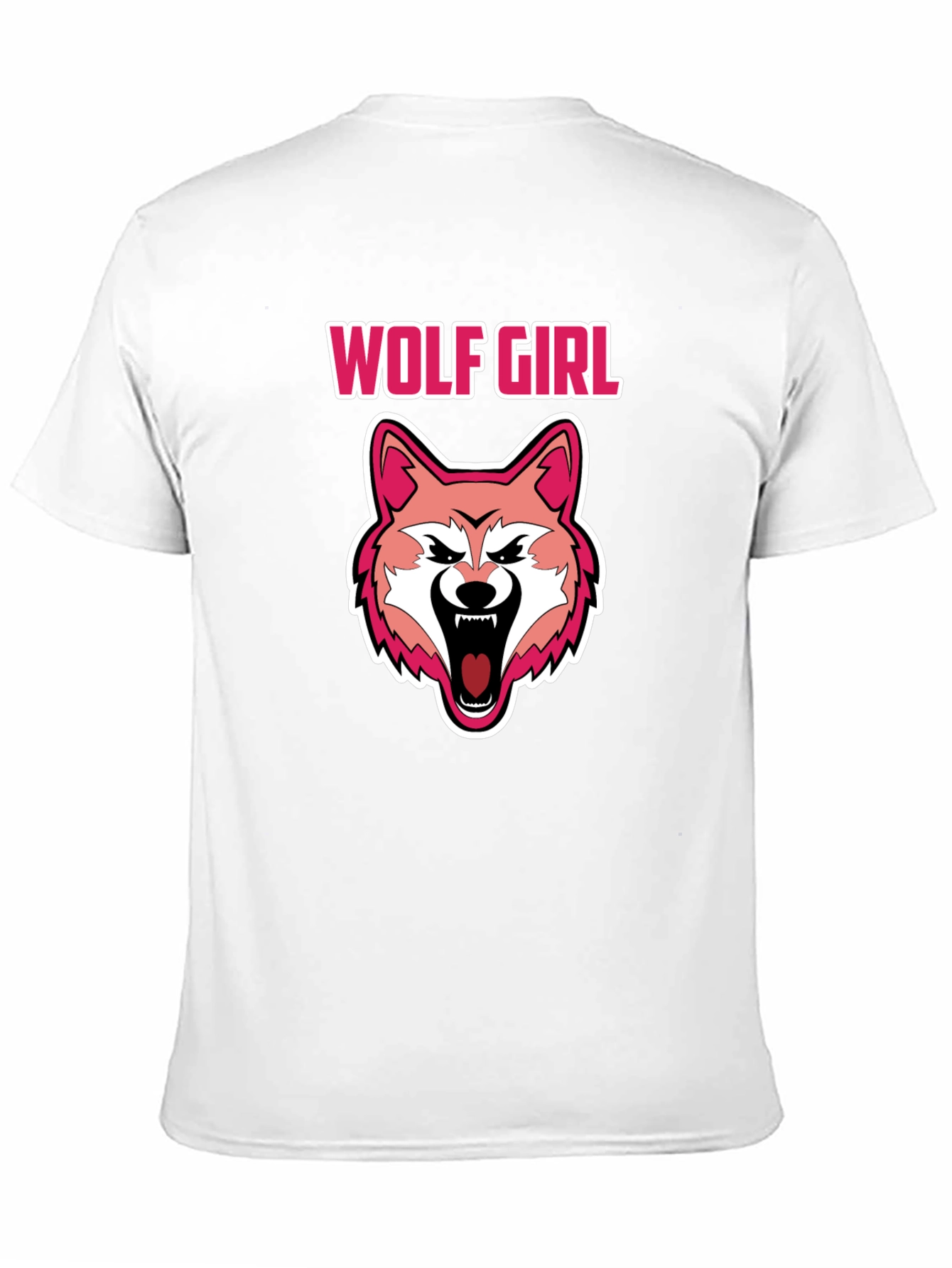 Wolf Girl Graphic Black T-Shirt