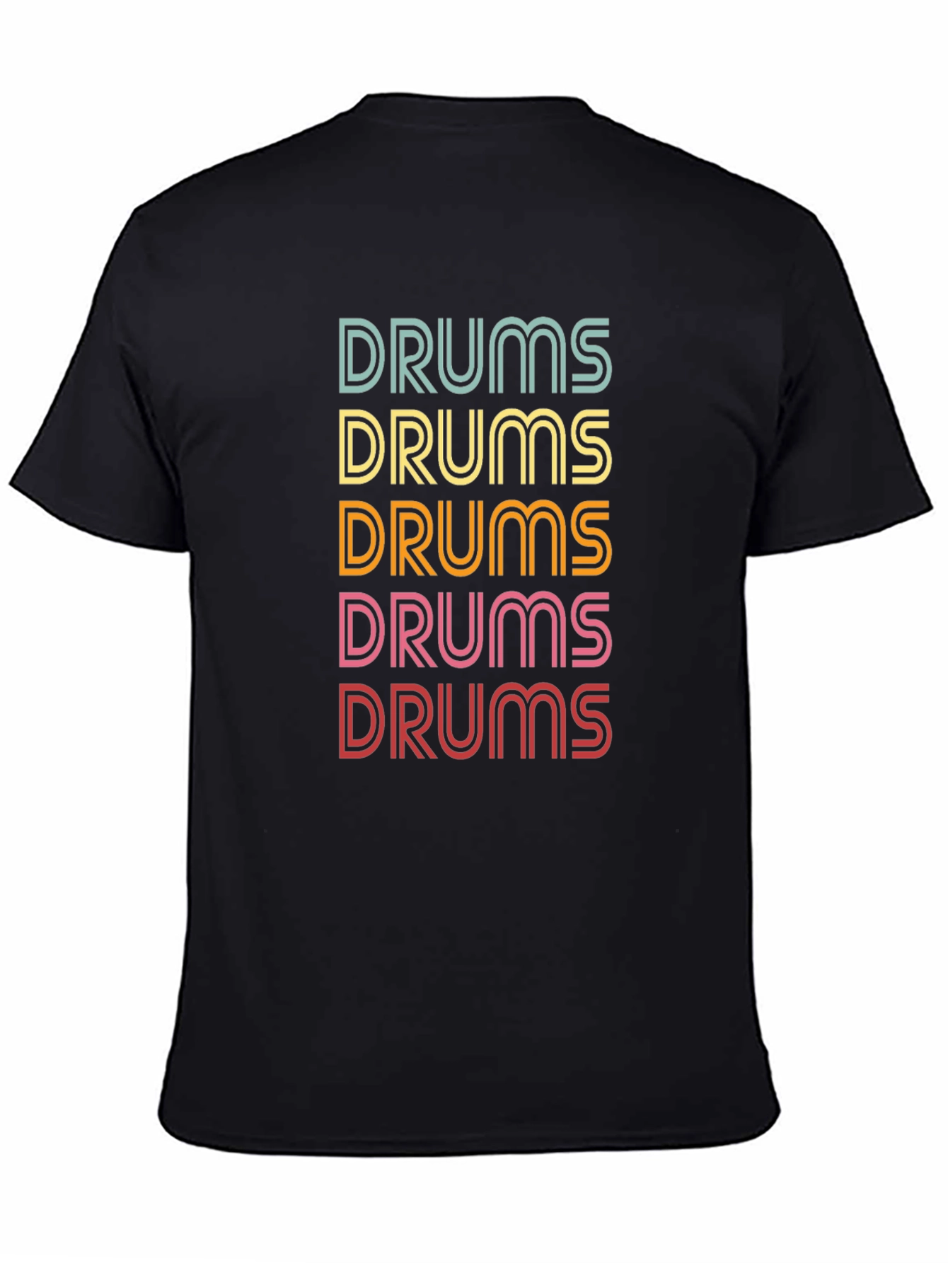 Retro Drums Graphic T-Shirt Music Lover Tee