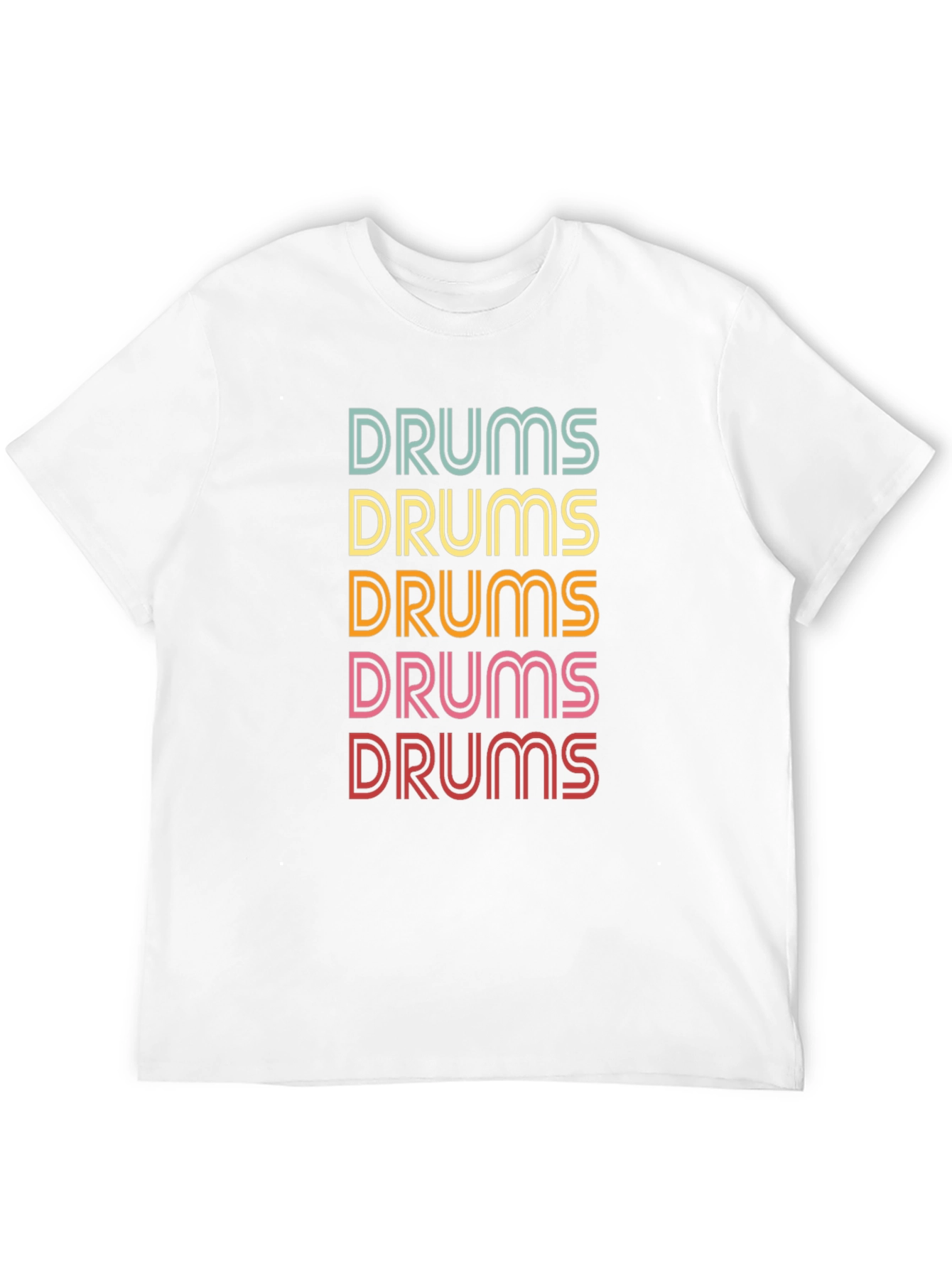 Retro Drums Graphic T-Shirt Music Lover Tee