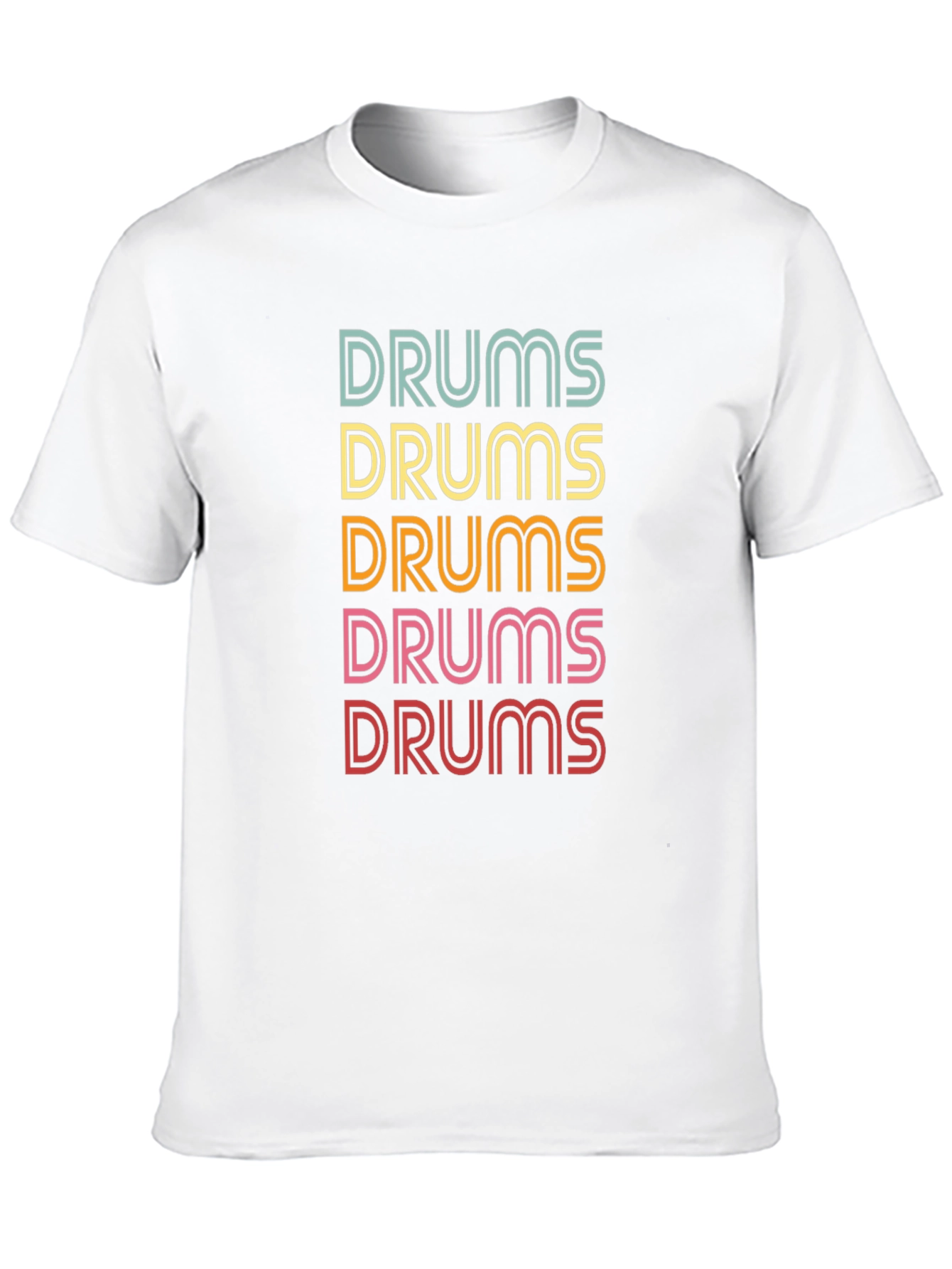 Retro Drums Graphic T-Shirt Music Lover Tee