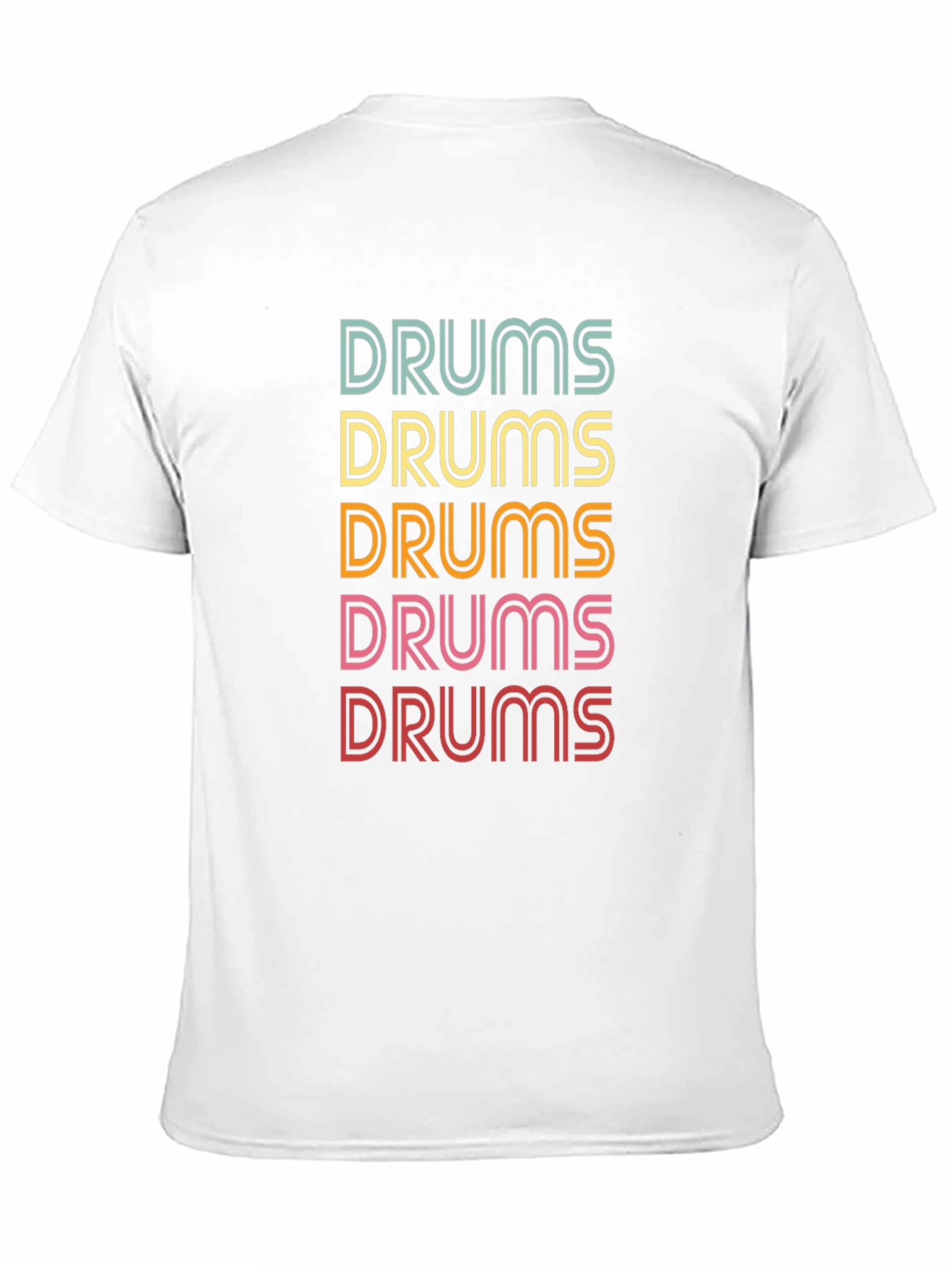 Retro Drums Graphic T-Shirt Music Lover Tee