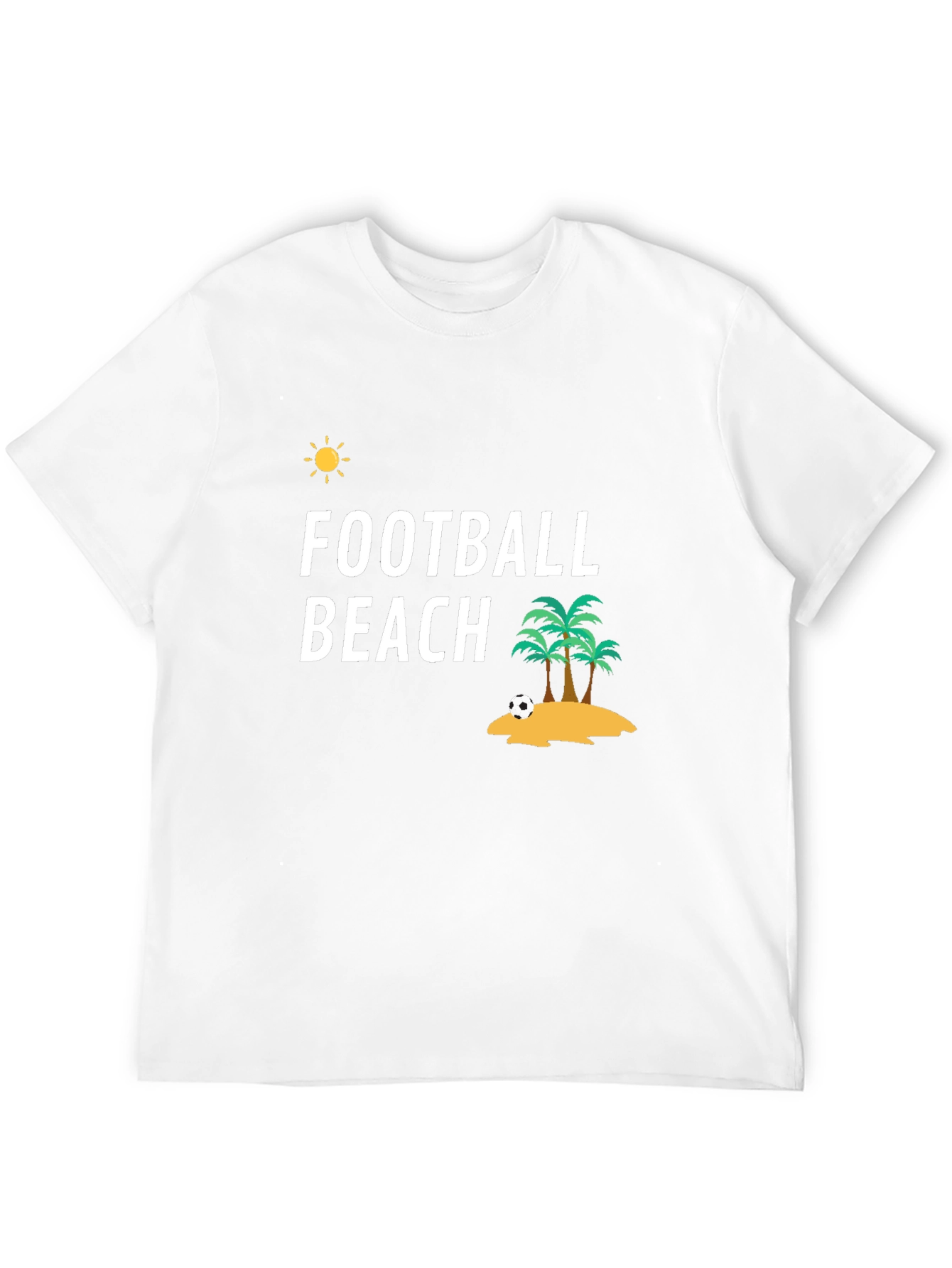 Football Beach Graphic T-Shirt