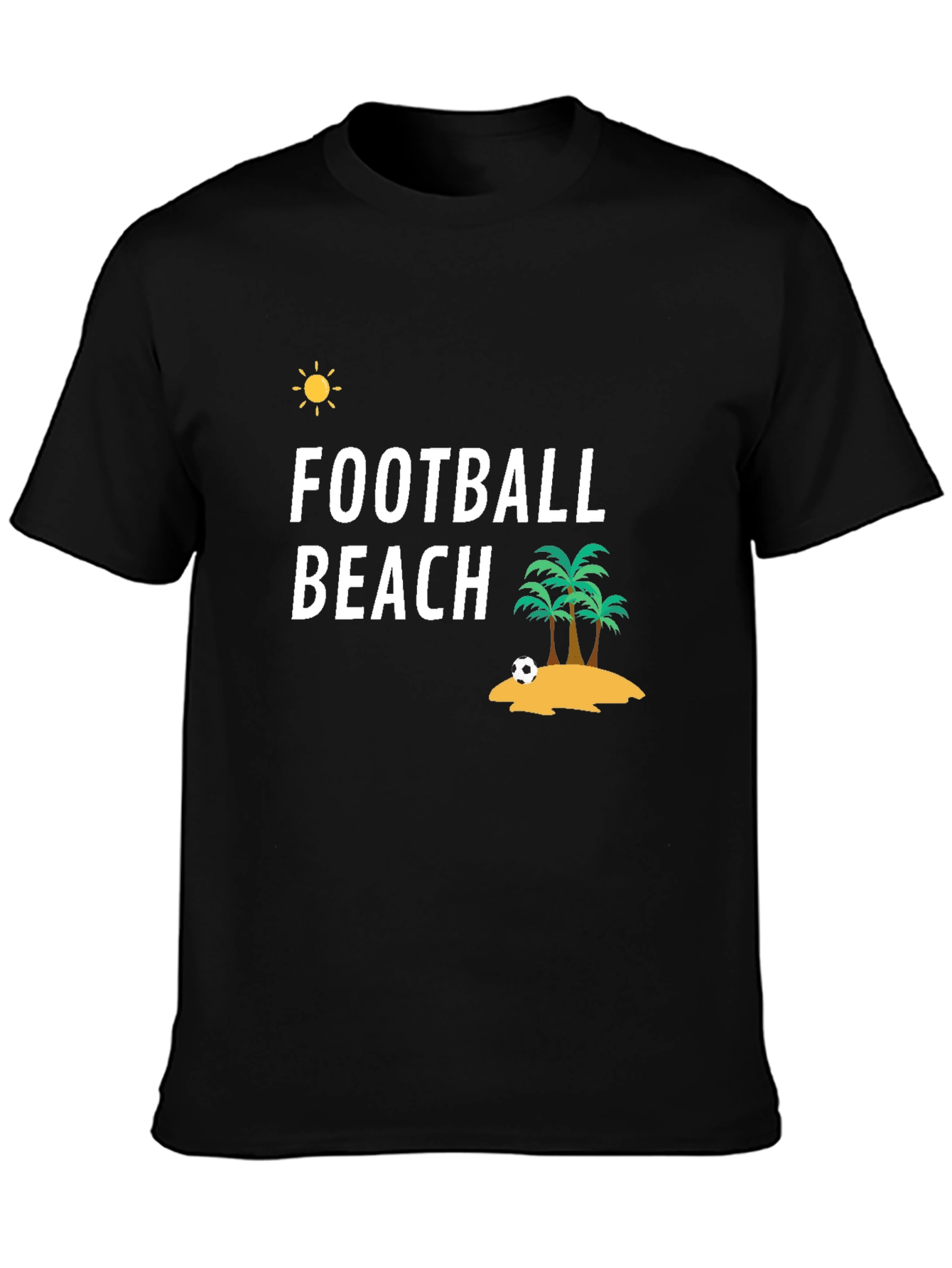 Football Beach Graphic T-Shirt