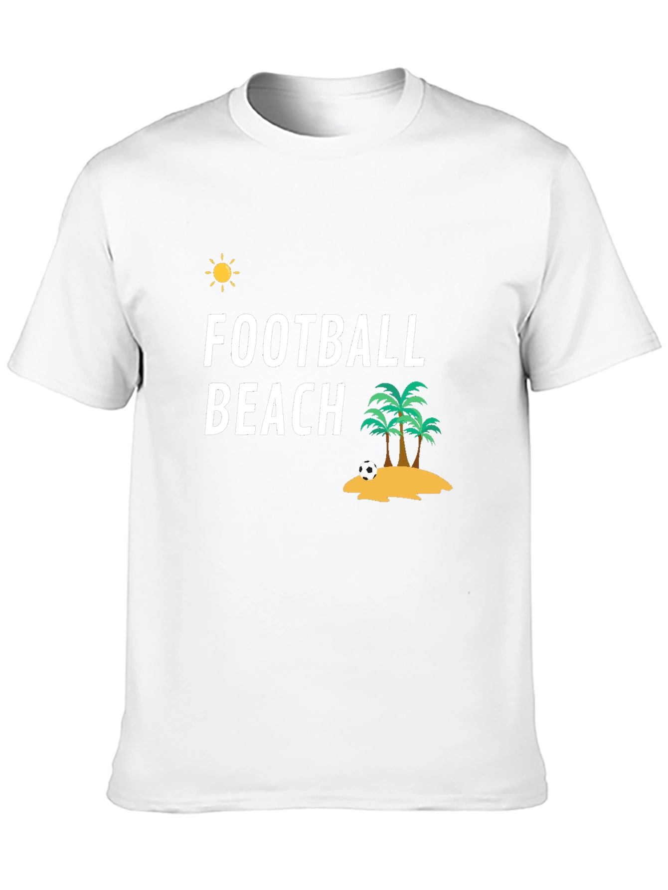 Football Beach Graphic T-Shirt