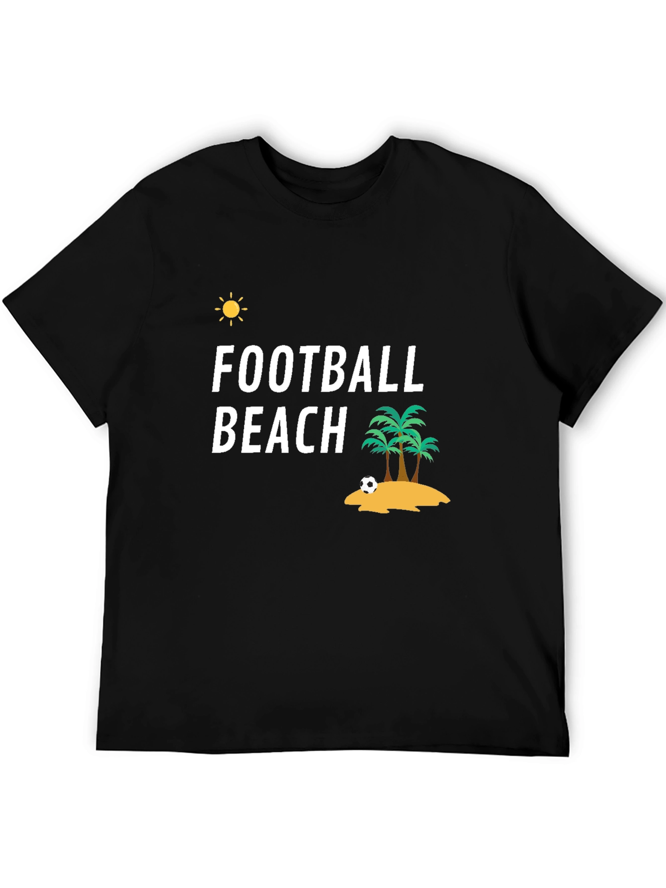 Football Beach Graphic T-Shirt
