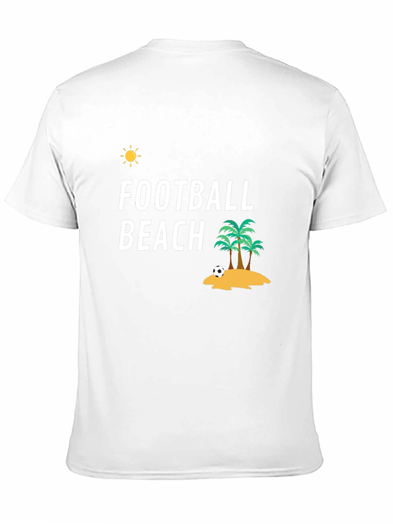 Football Beach Graphic T-Shirt