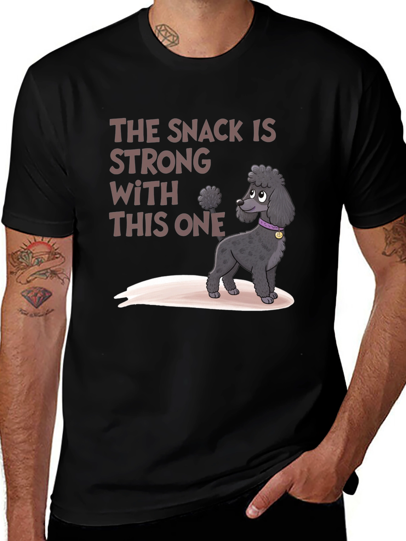 The Snack Is Strong Poodle Graphic Tee