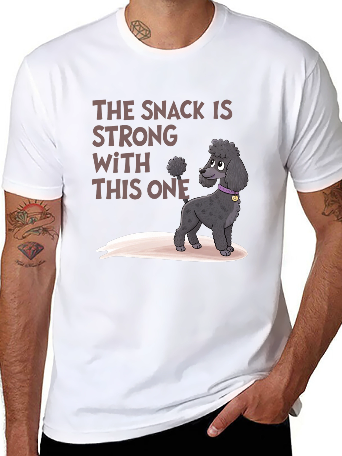 The Snack Is Strong Poodle Graphic Tee