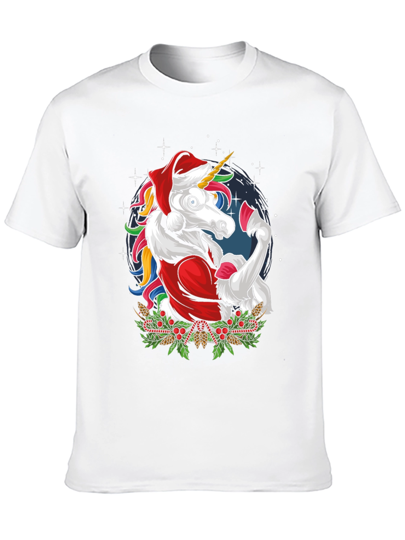 Festive Unicorn Christmas T-Shirt