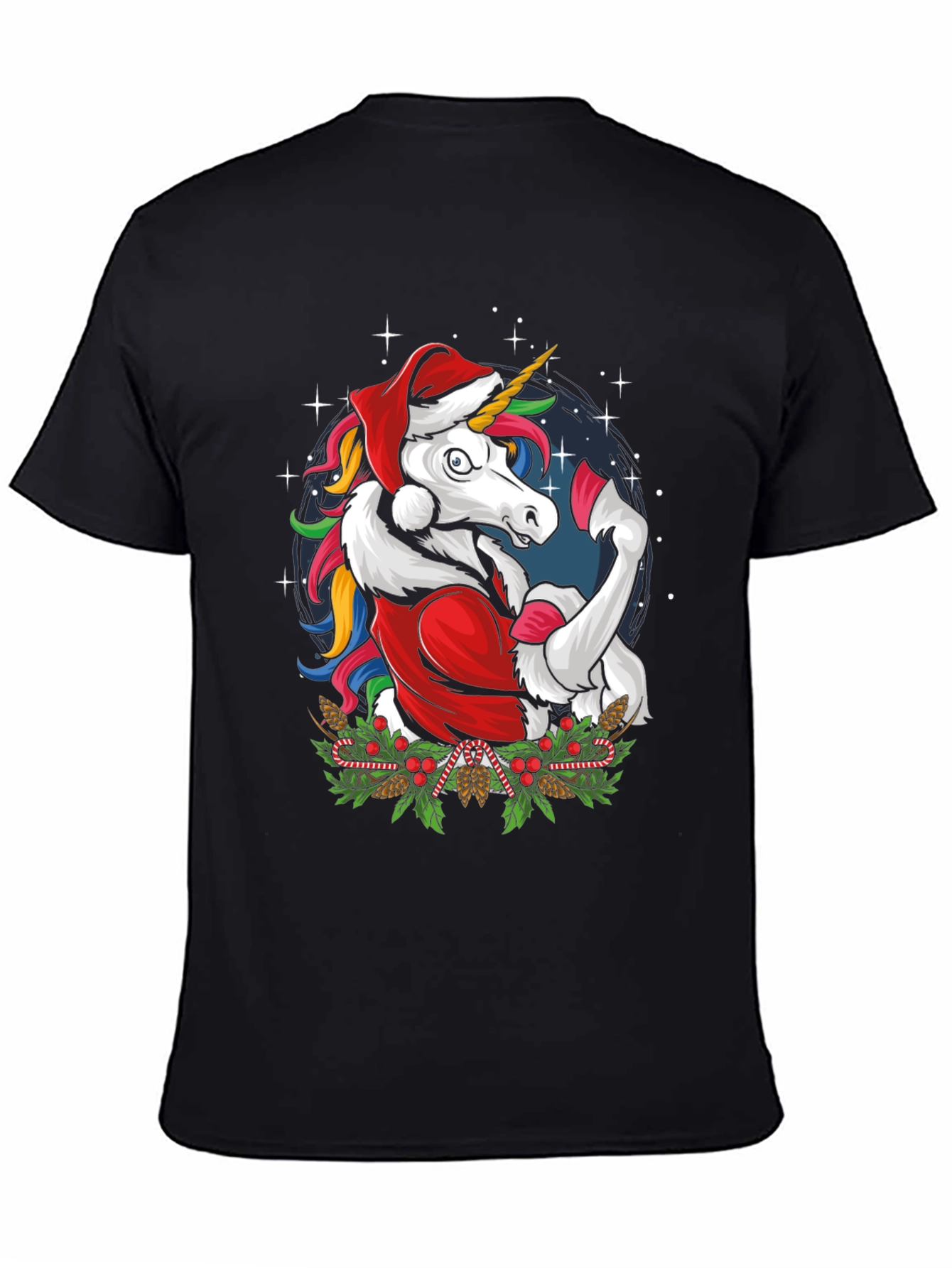 Festive Unicorn Christmas T-Shirt