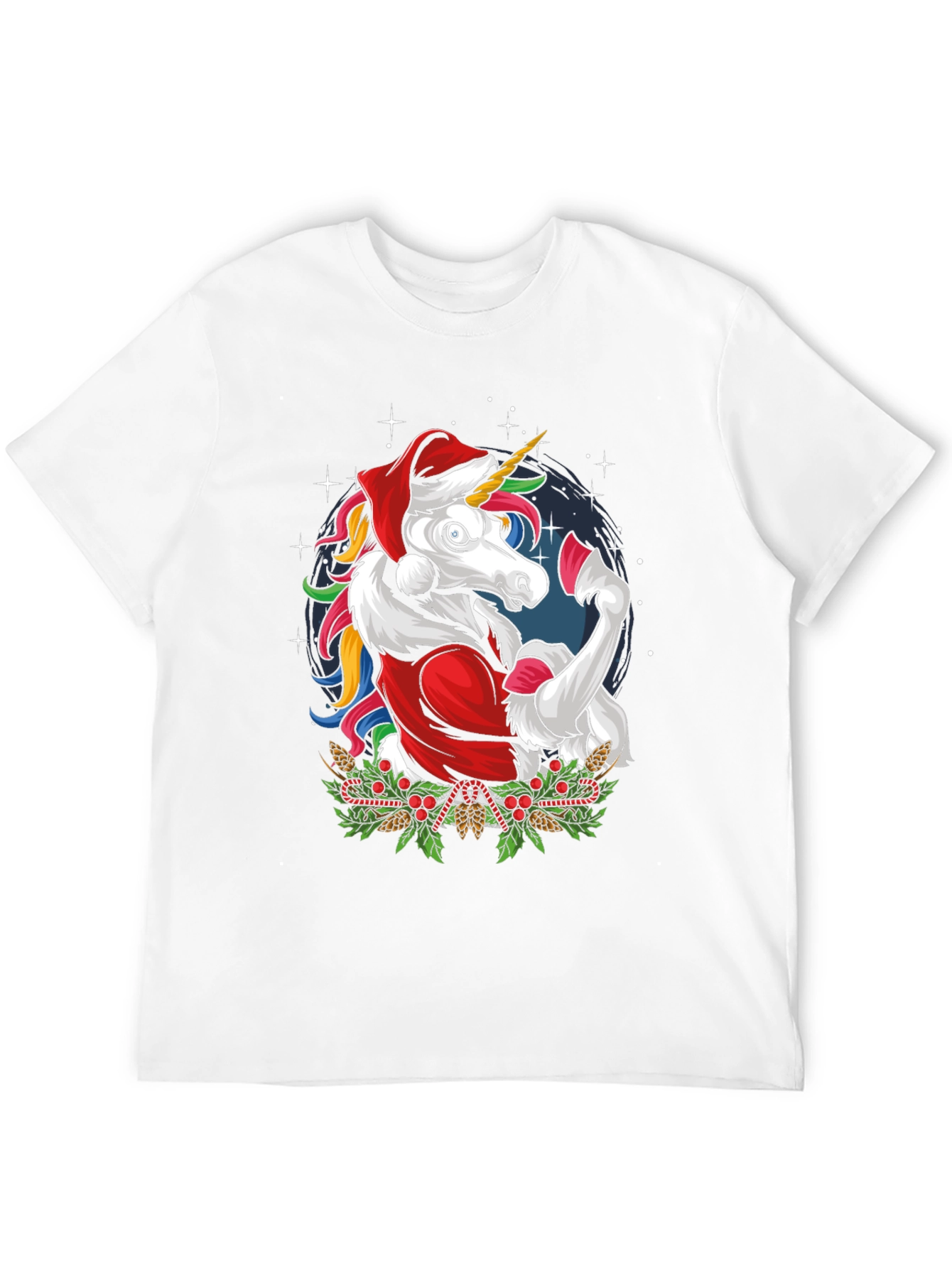 Festive Unicorn Christmas T-Shirt