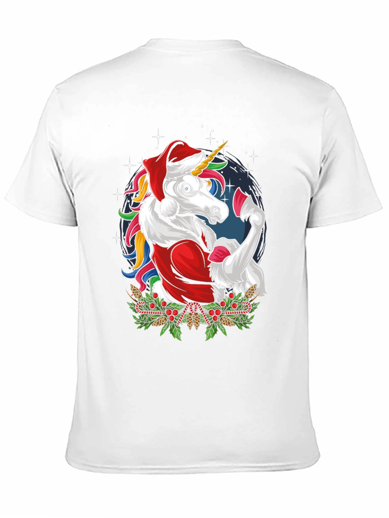 Festive Unicorn Christmas T-Shirt