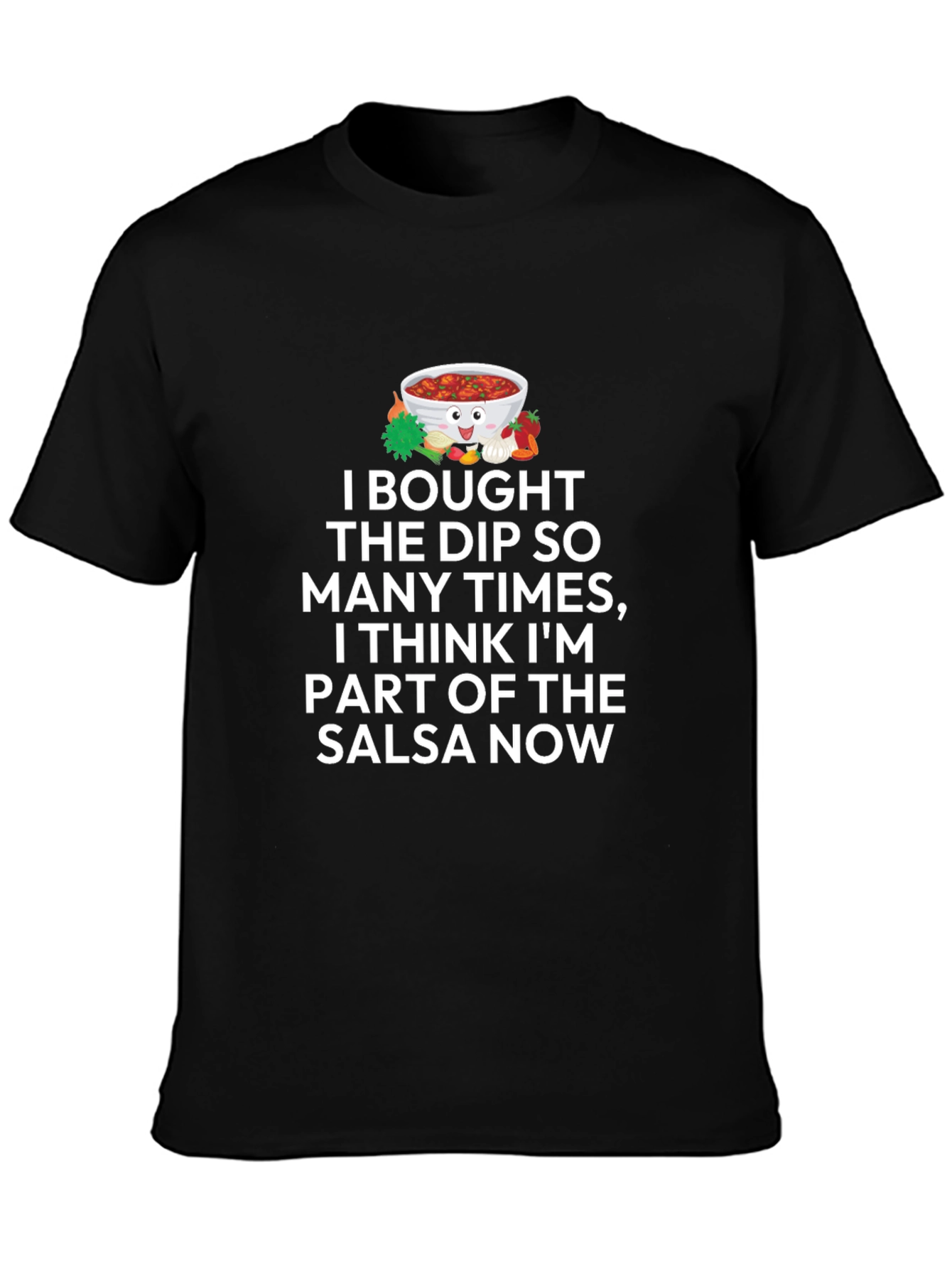 Salsa Lover T-Shirt - Funny Dip Bowl Graphic Tee