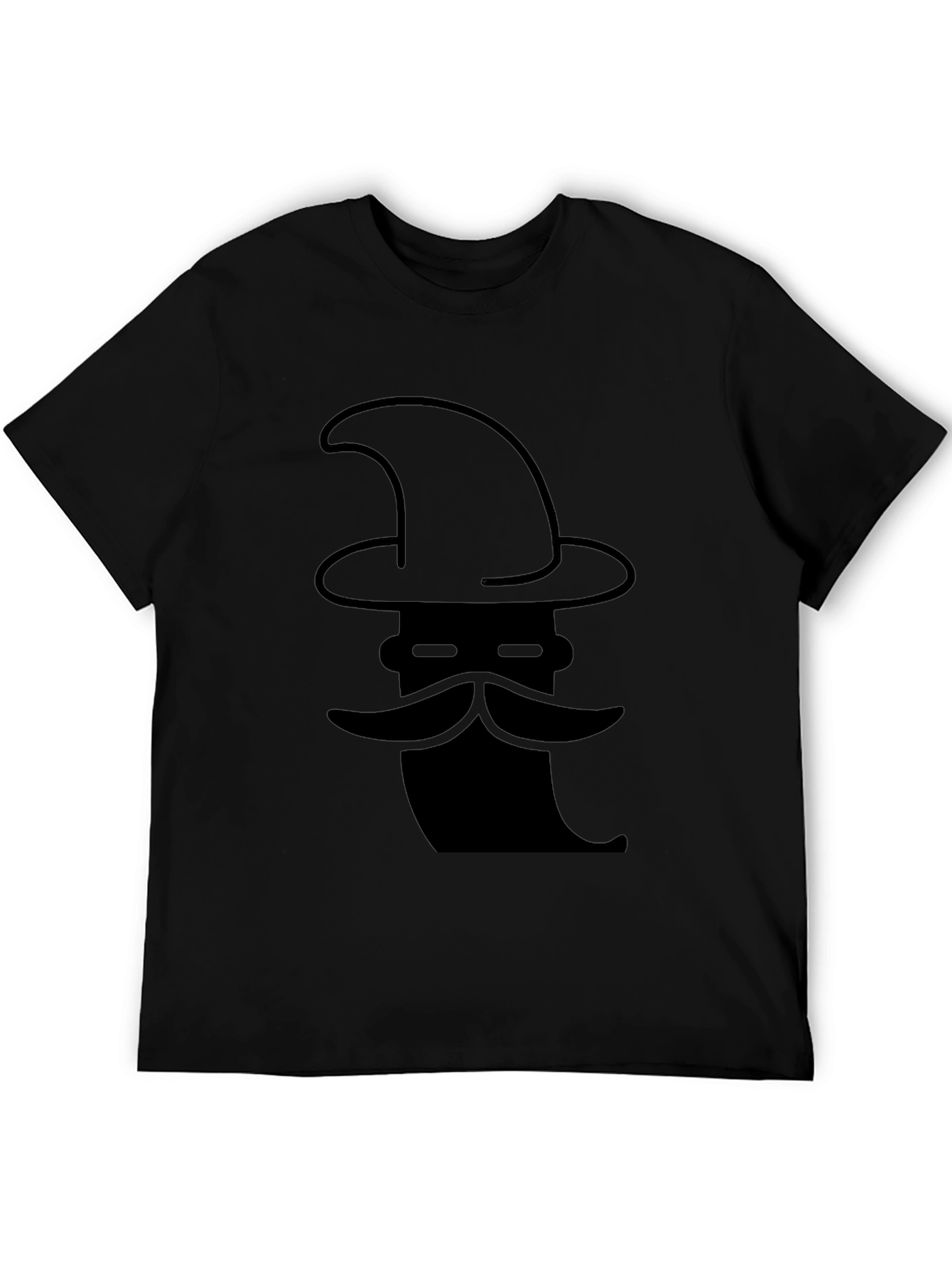 Wizard Graphic Black T-Shirt - Unique Design