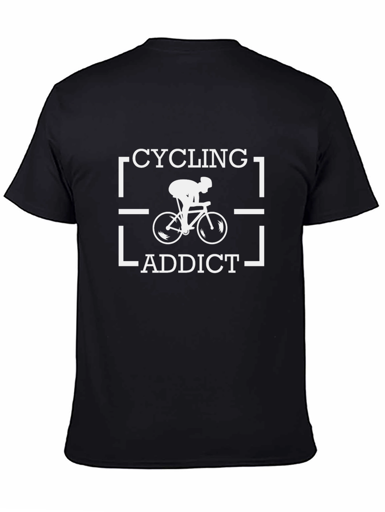 Cycling Addict T-Shirt - Black Graphic Tee