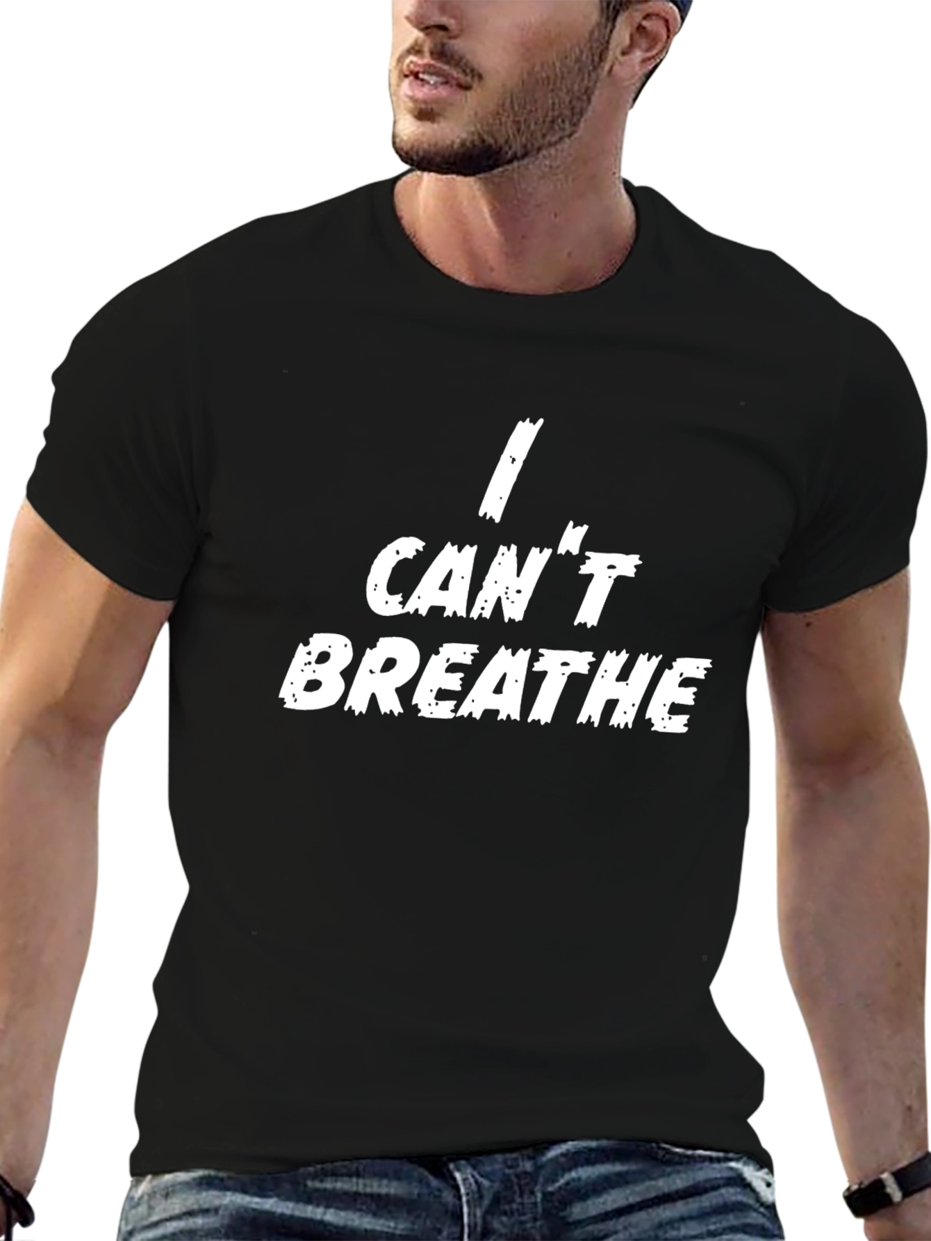 I Cant Breathe Graphic Tee - Black
