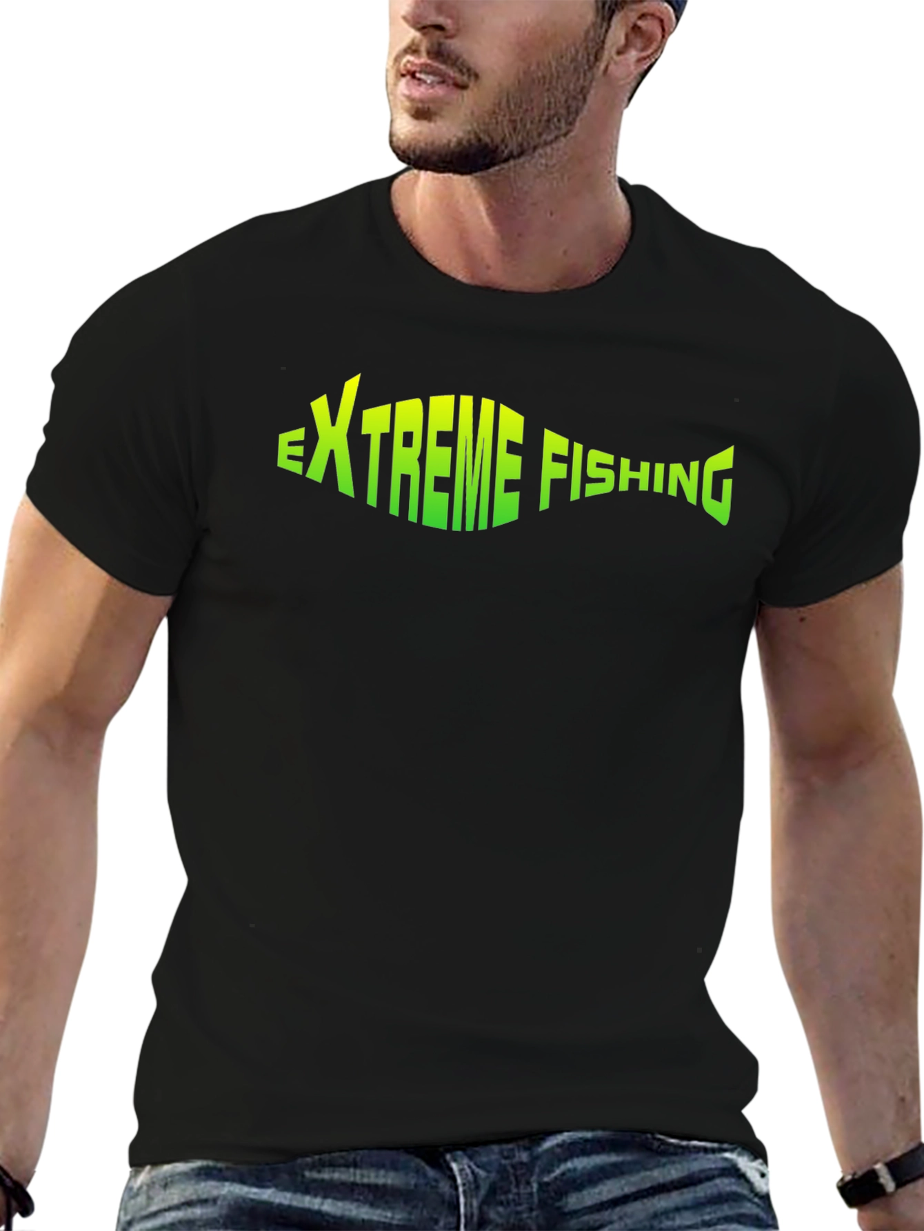 Extreme Fishing Black T-Shirt
