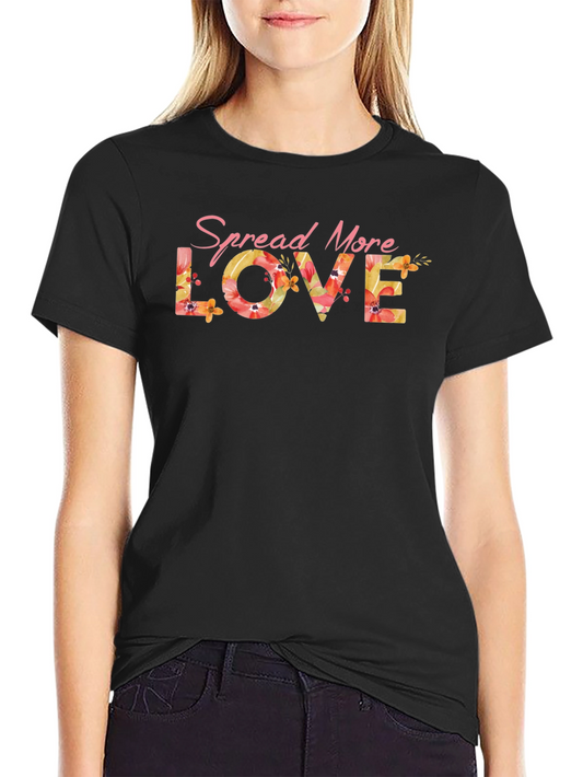Spread More Love Floral Graphic Tee